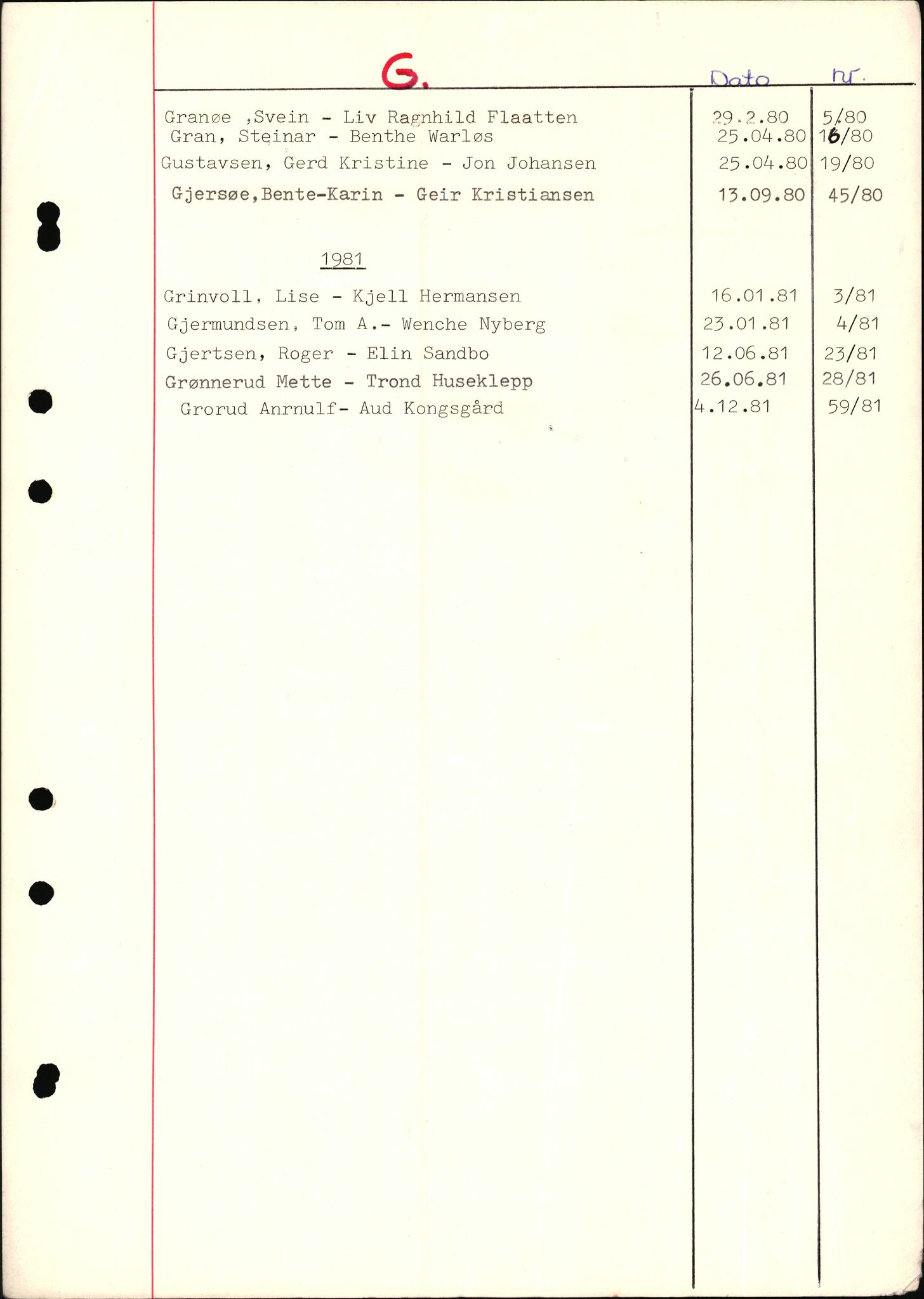 Jarlsberg sorenskriveri, SAKO/A-131/L/Lb/L0002: Vigselsprotokoll, 1969-1981, p. 49