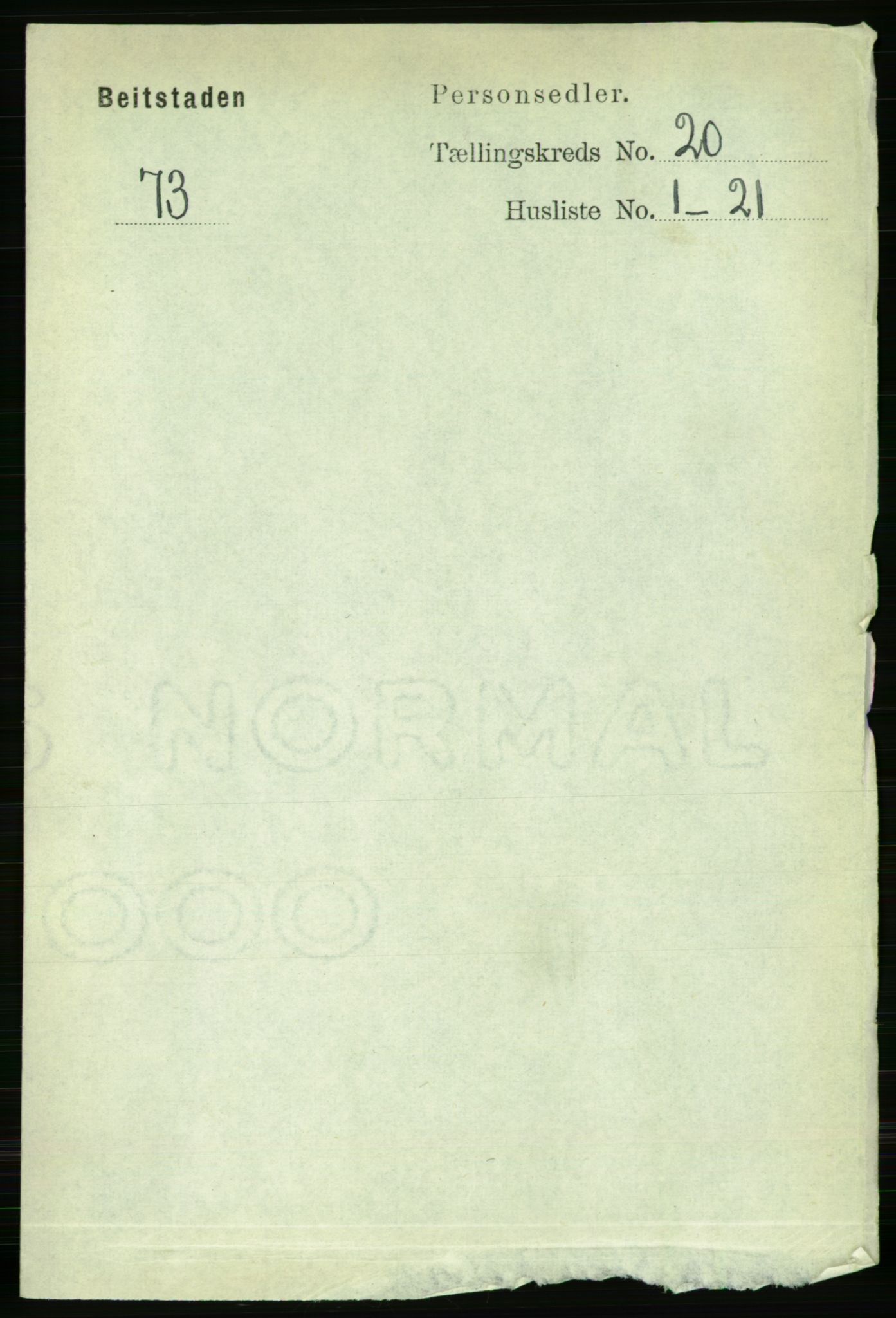 RA, 1891 census for 1727 Beitstad, 1891, p. 5109