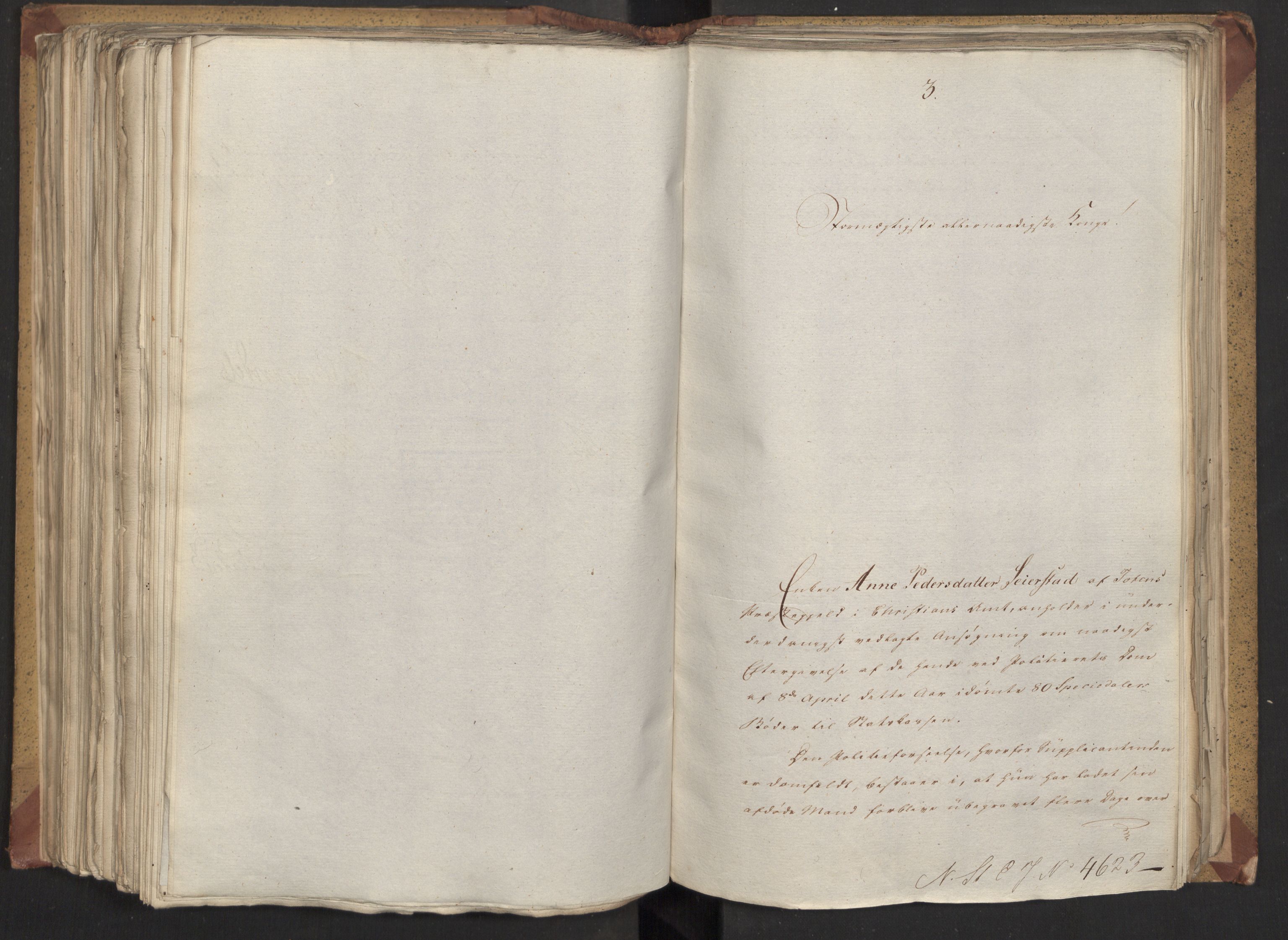 Statsrådsavdelingen i Stockholm, AV/RA-S-1003/D/Da/L0023: Regjeringsinnstillinger nr. 4566-4662, 1820, p. 292