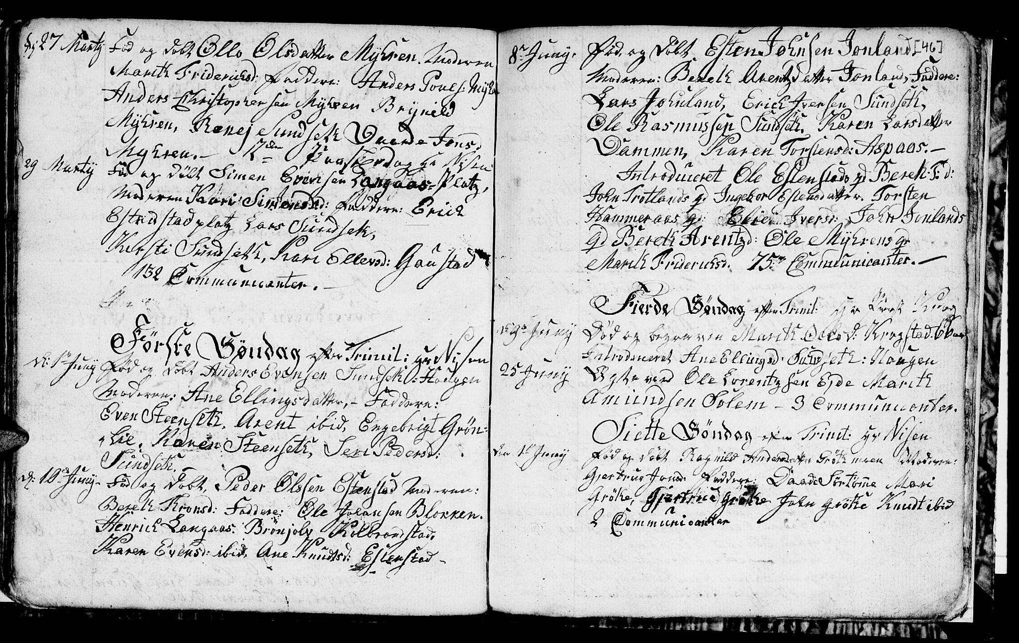 Ministerialprotokoller, klokkerbøker og fødselsregistre - Sør-Trøndelag, SAT/A-1456/694/L1129: Parish register (copy) no. 694C01, 1793-1815, p. 46