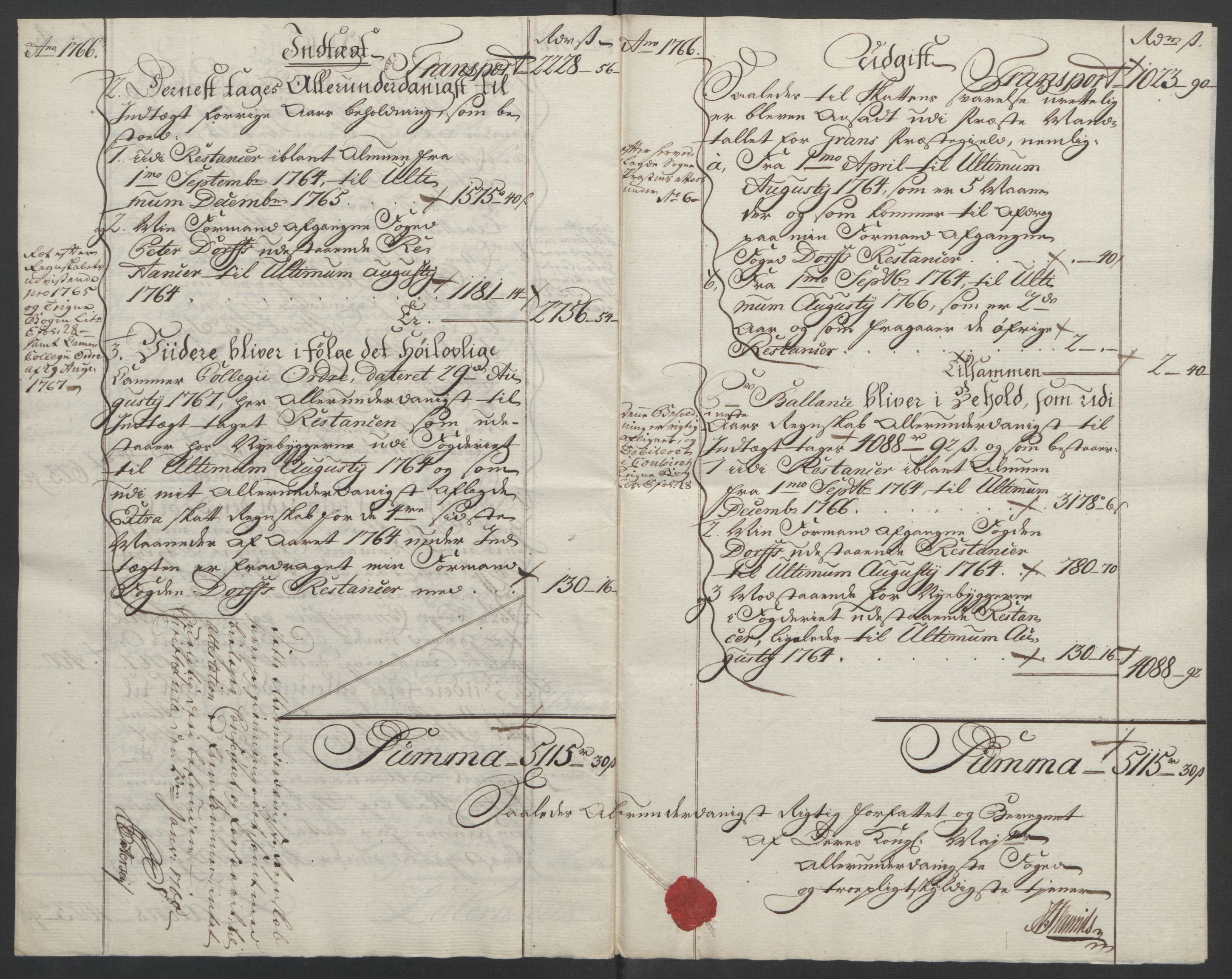 Rentekammeret inntil 1814, Reviderte regnskaper, Fogderegnskap, AV/RA-EA-4092/R19/L1399: Fogderegnskap Toten, Hadeland og Vardal, 1762-1783, p. 110