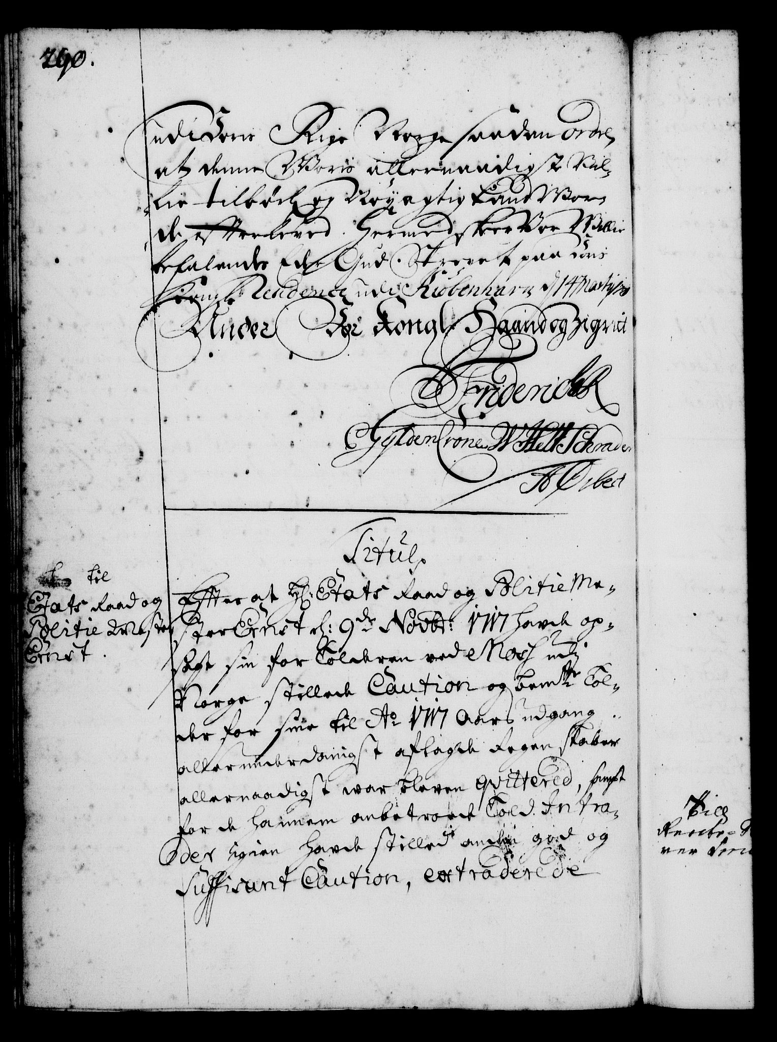 Rentekammeret, Kammerkanselliet, RA/EA-3111/G/Gg/Gga/L0001: Norsk ekspedisjonsprotokoll med register (merket RK 53.1), 1720-1723, p. 290