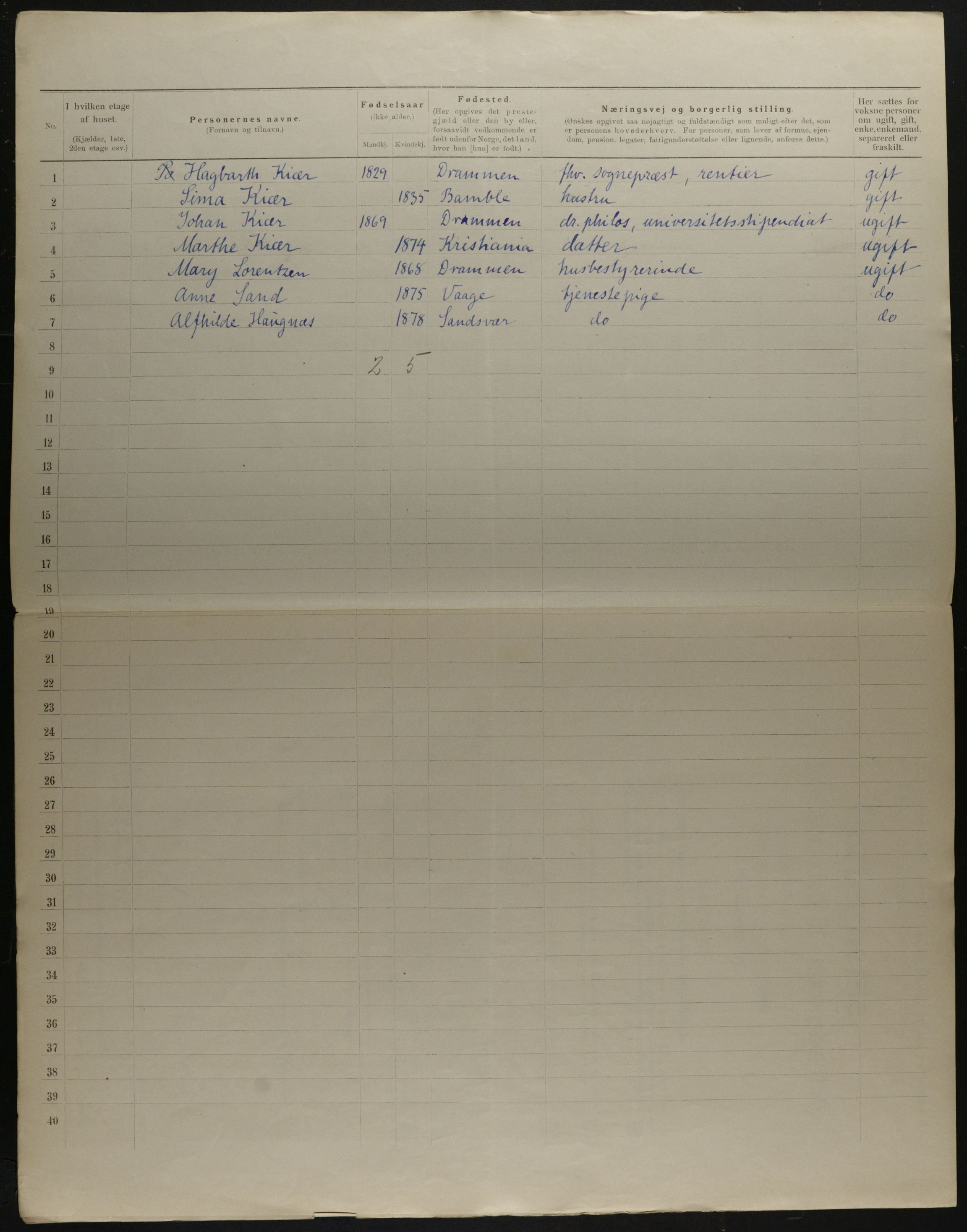 OBA, Municipal Census 1901 for Kristiania, 1901, p. 18473