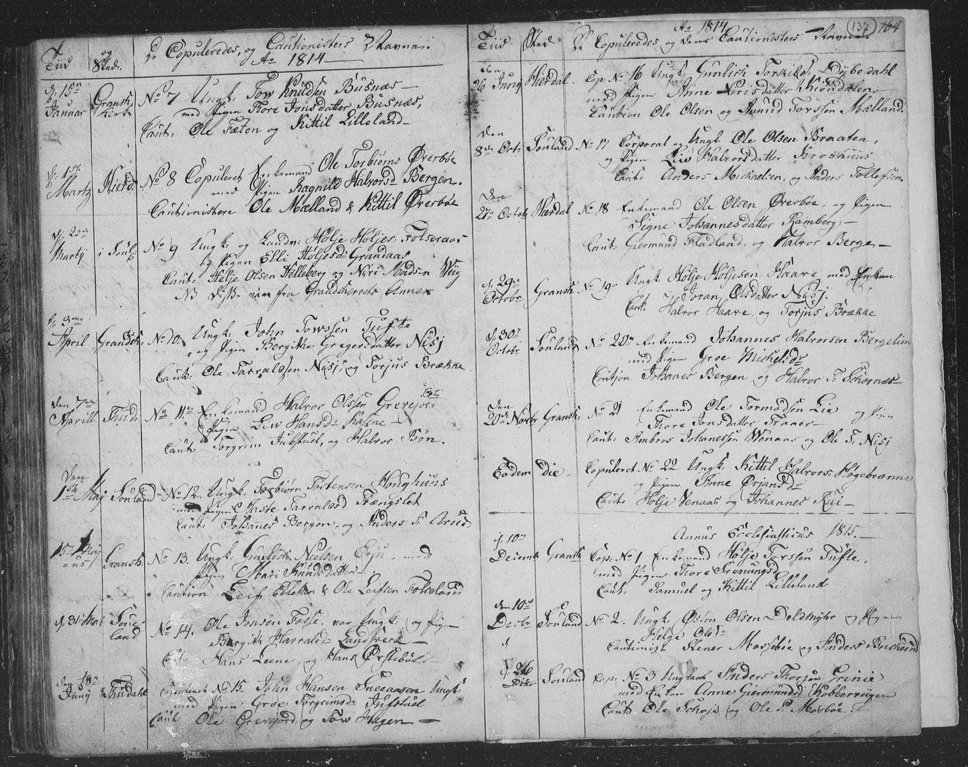 Hjartdal kirkebøker, AV/SAKO-A-270/F/Fa/L0006: Parish register (official) no. I 6, 1801-1814, p. 137