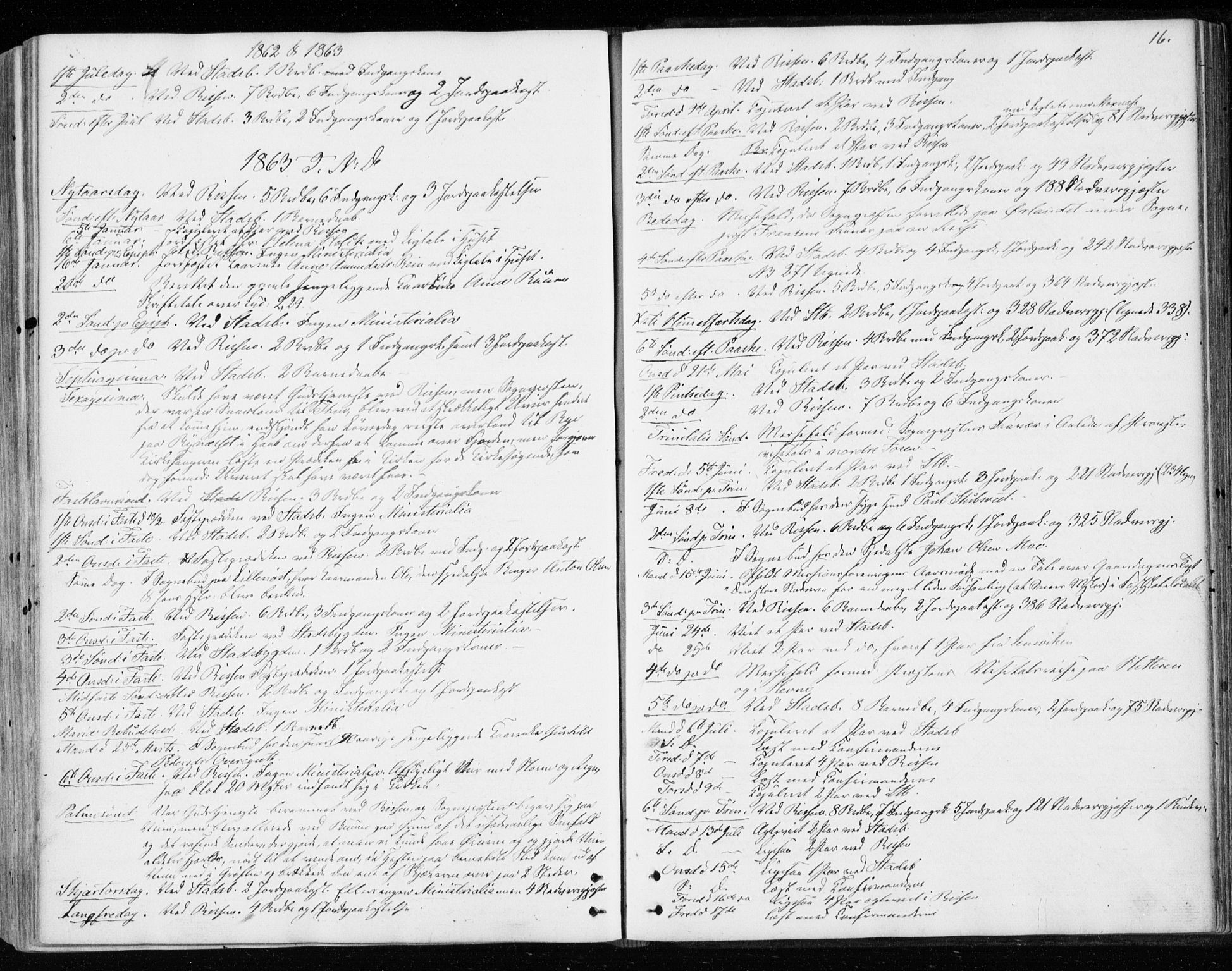 Ministerialprotokoller, klokkerbøker og fødselsregistre - Sør-Trøndelag, AV/SAT-A-1456/646/L0612: Parish register (official) no. 646A10, 1858-1869, p. 16