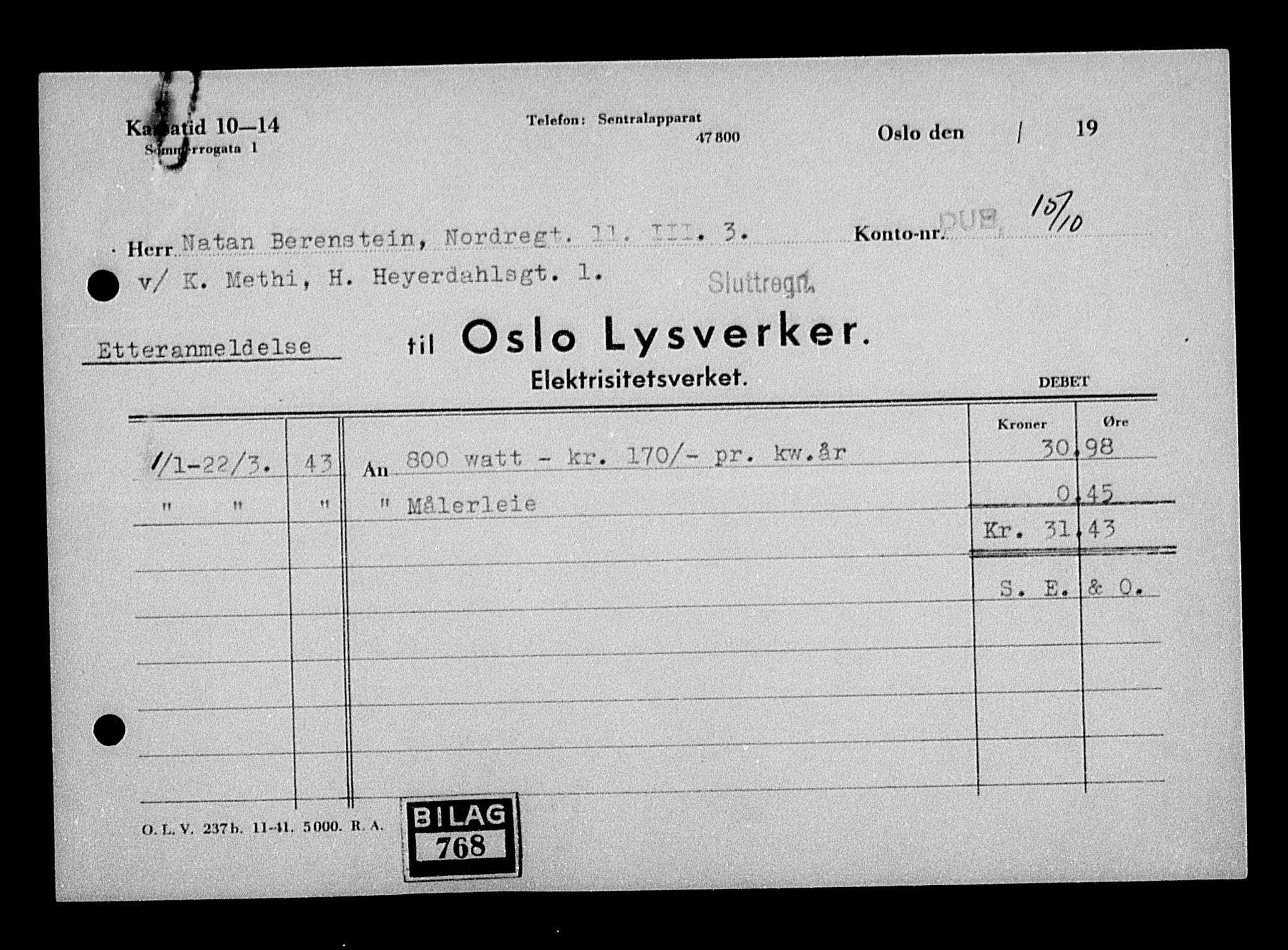 Justisdepartementet, Tilbakeføringskontoret for inndratte formuer, AV/RA-S-1564/H/Hc/Hcc/L0923: --, 1945-1947, p. 406