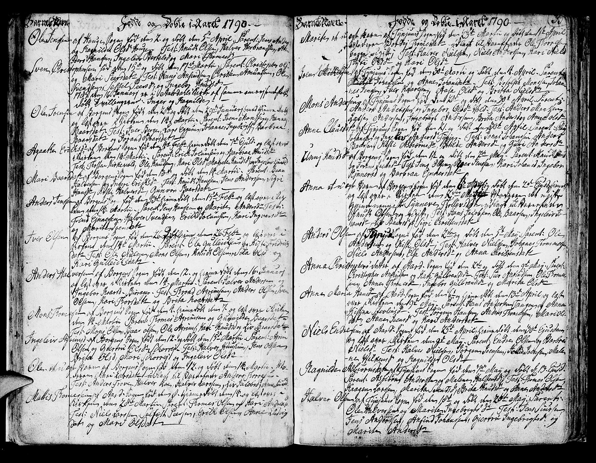 SAB, Lærdal sokneprestembete, SAB/A-81201Parish register (official) no. A 3, 1783-1804, p. 33