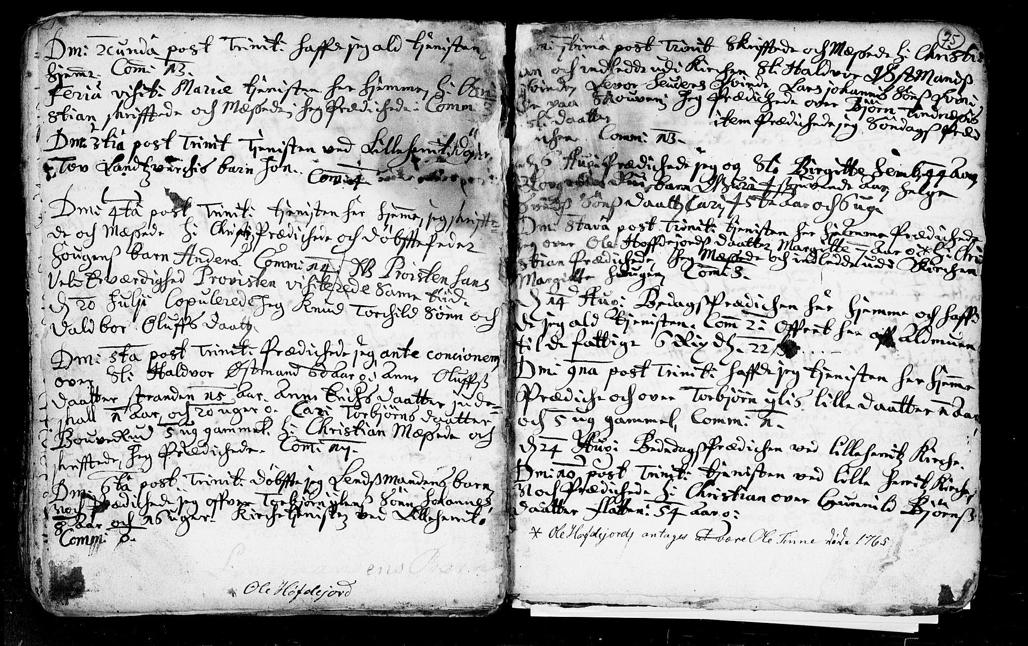 Heddal kirkebøker, AV/SAKO-A-268/F/Fa/L0002: Parish register (official) no. I 2, 1699-1722, p. 75