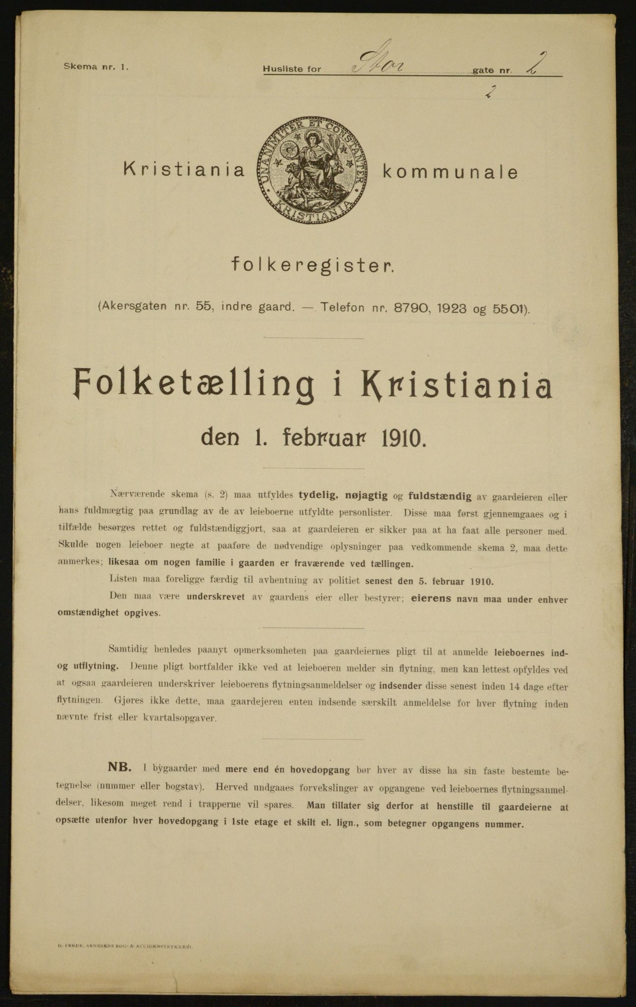 OBA, Municipal Census 1910 for Kristiania, 1910, p. 97765