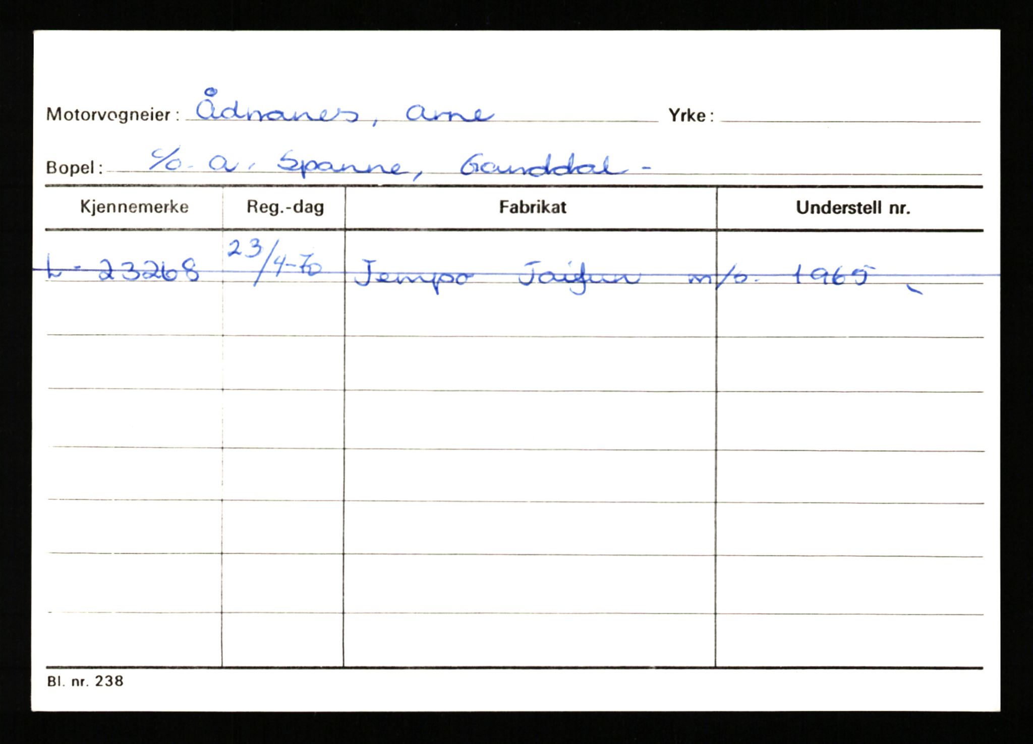 Stavanger trafikkstasjon, AV/SAST-A-101942/0/H/L0044: Øksna - Åmo, 1930-1971, p. 2154