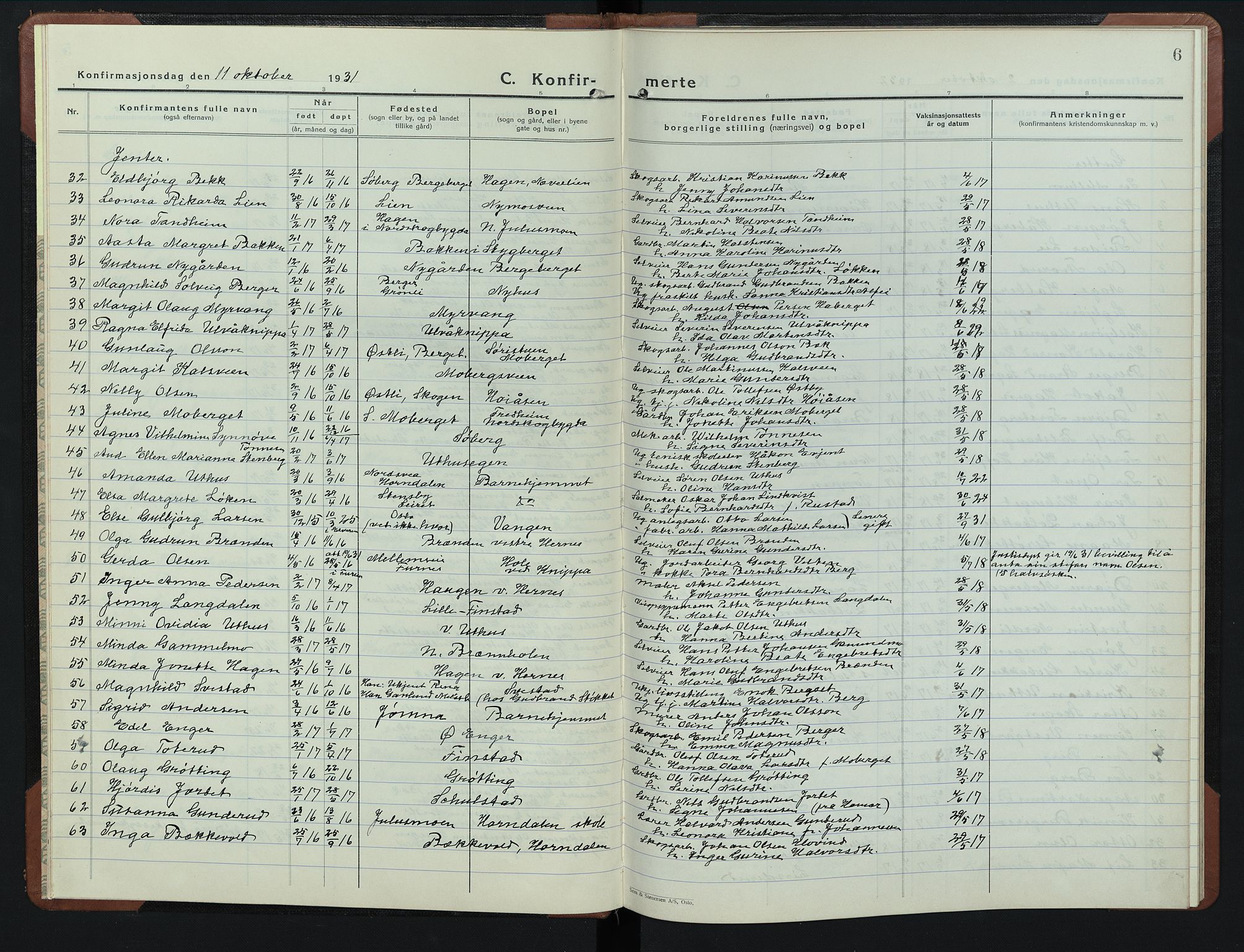 Elverum prestekontor, AV/SAH-PREST-044/H/Ha/Hab/L0016: Parish register (copy) no. 16, 1930-1953, p. 6