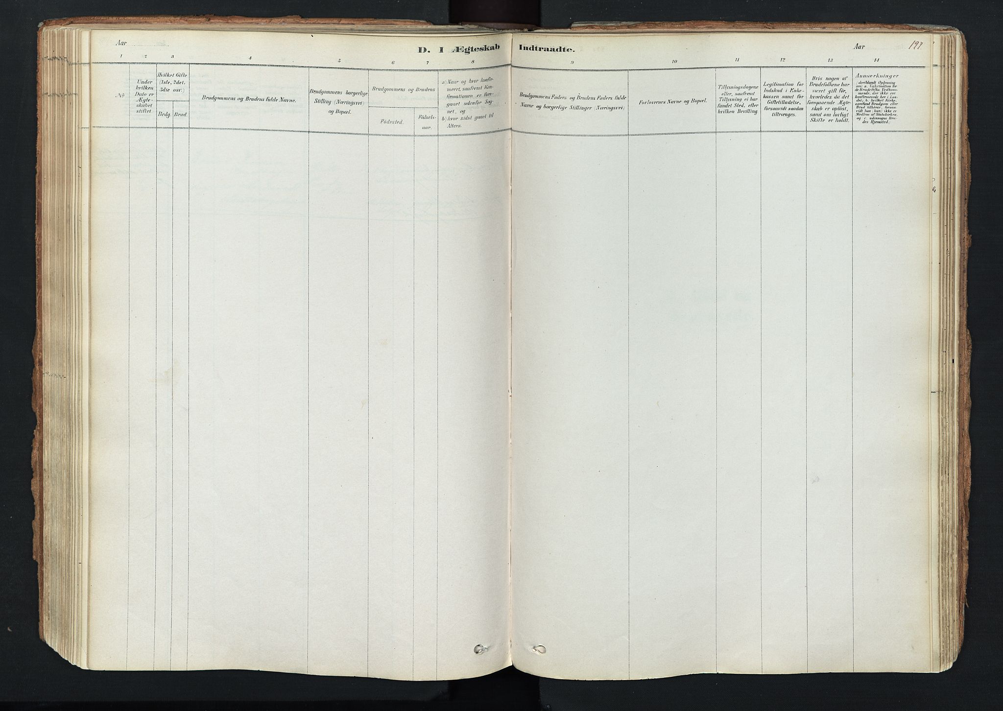 Trysil prestekontor, SAH/PREST-046/H/Ha/Haa/L0011: Parish register (official) no. 11, 1878-1912, p. 197