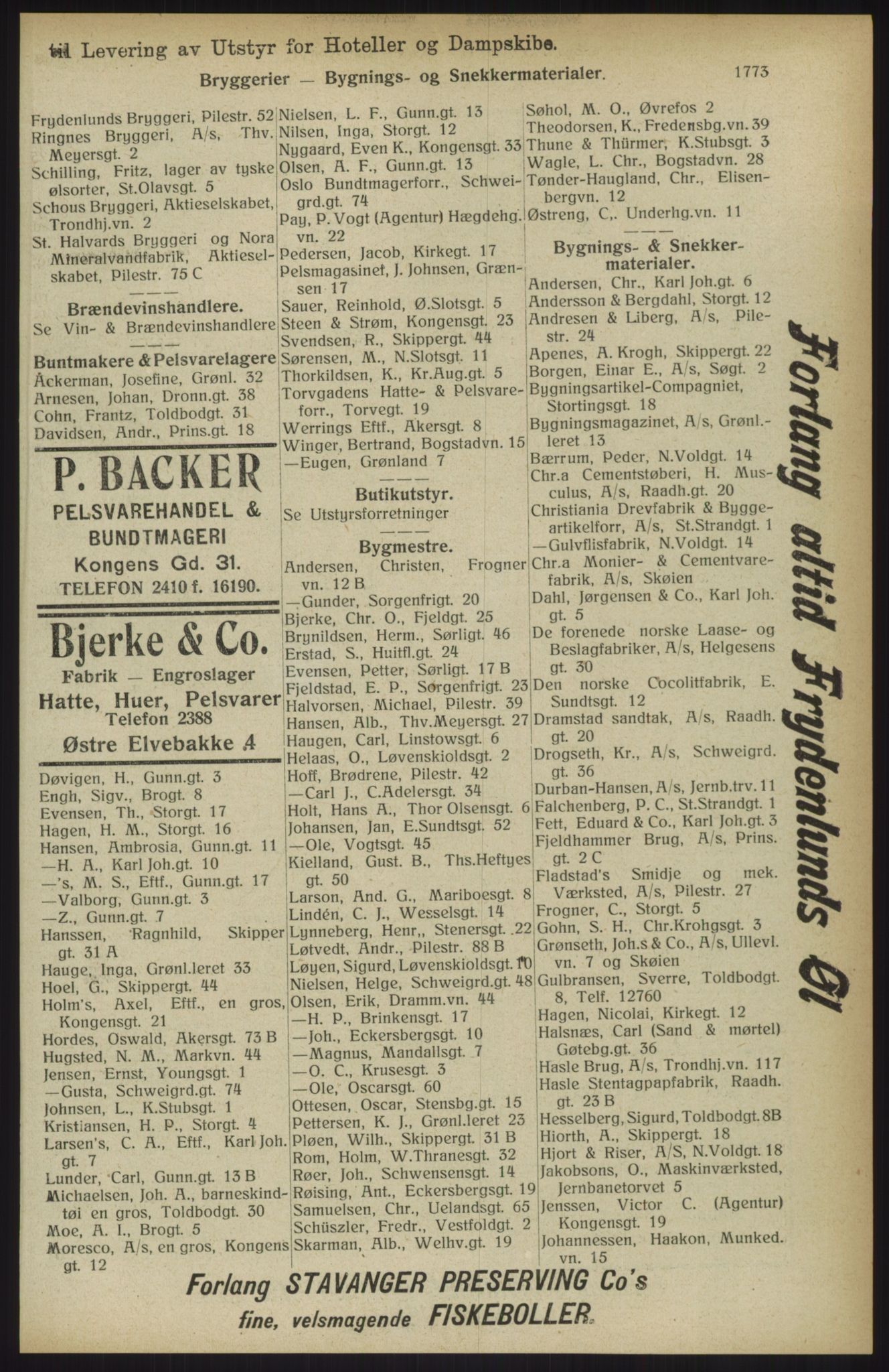 Kristiania/Oslo adressebok, PUBL/-, 1914, p. 1773