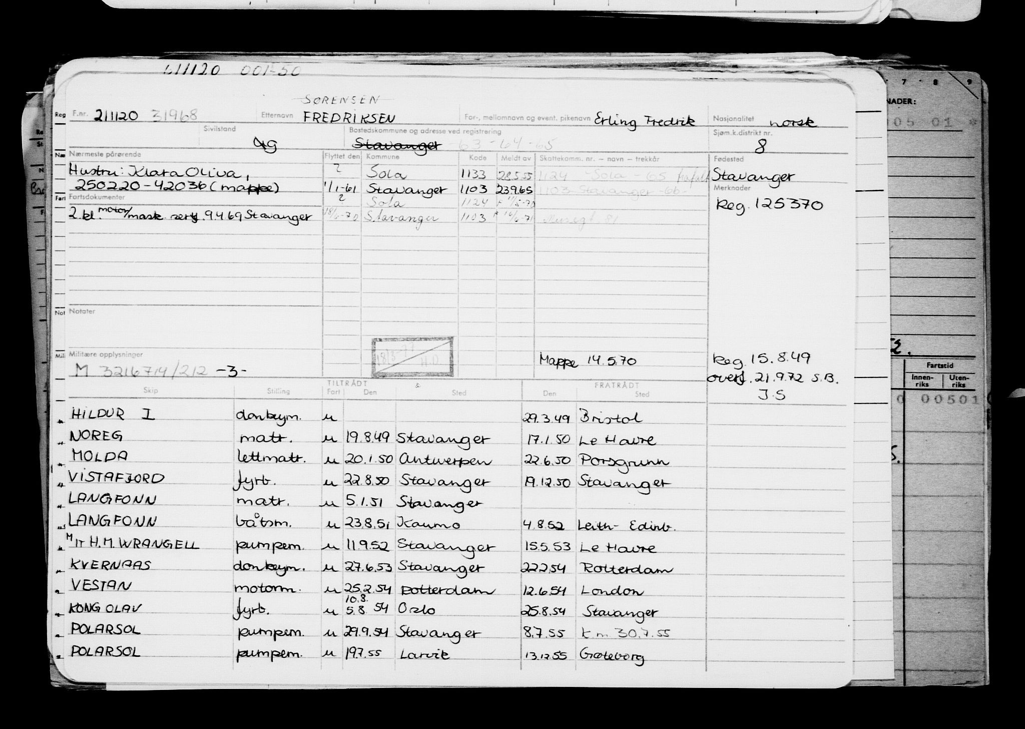 Direktoratet for sjømenn, AV/RA-S-3545/G/Gb/L0187: Hovedkort, 1920, p. 458