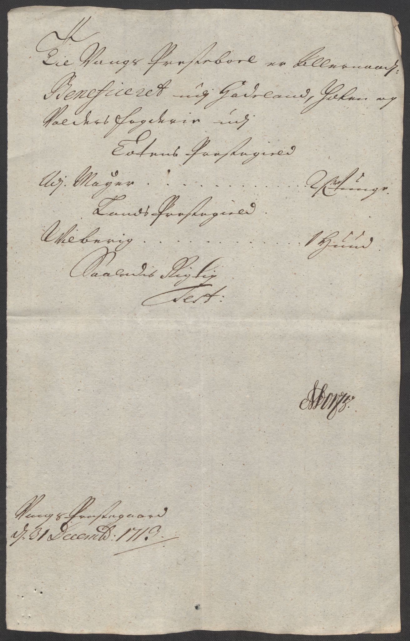 Rentekammeret inntil 1814, Reviderte regnskaper, Fogderegnskap, AV/RA-EA-4092/R18/L1311: Fogderegnskap Hadeland, Toten og Valdres, 1713, p. 295