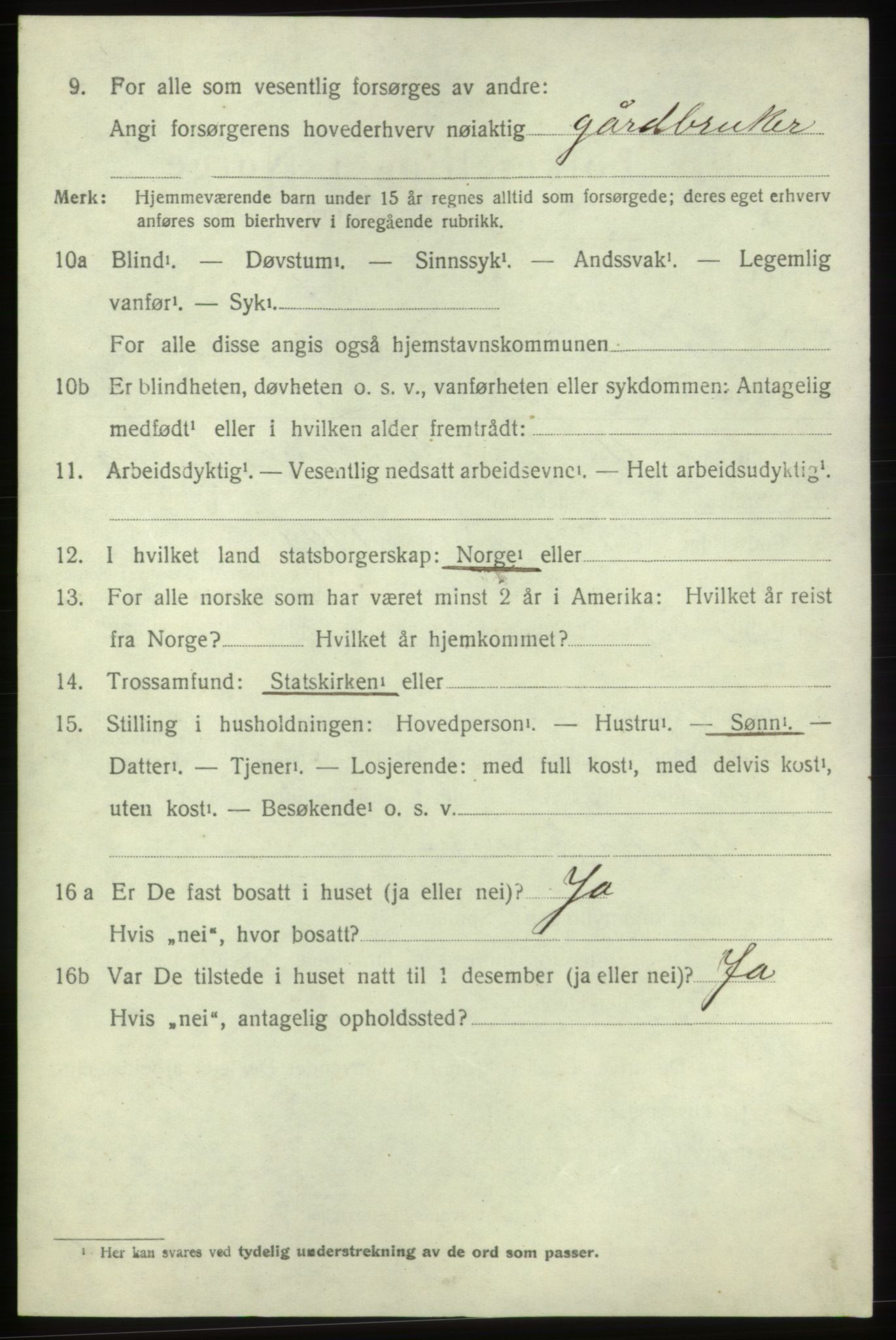 SAB, 1920 census for Moster, 1920, p. 944