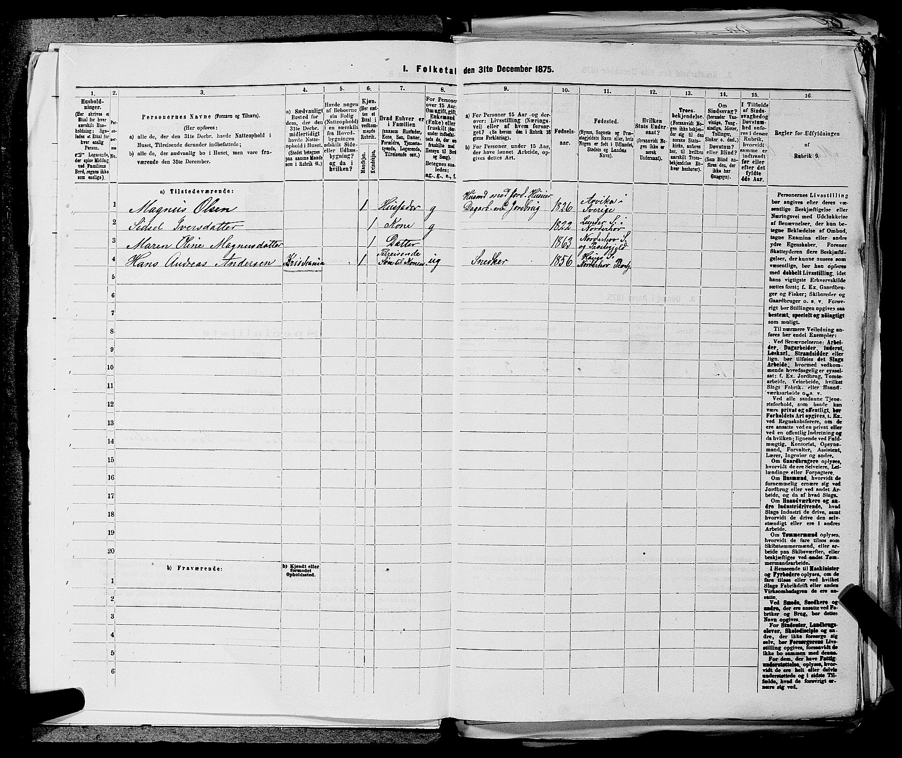 SAKO, 1875 census for 0613L Norderhov/Norderhov, Haug og Lunder, 1875, p. 400