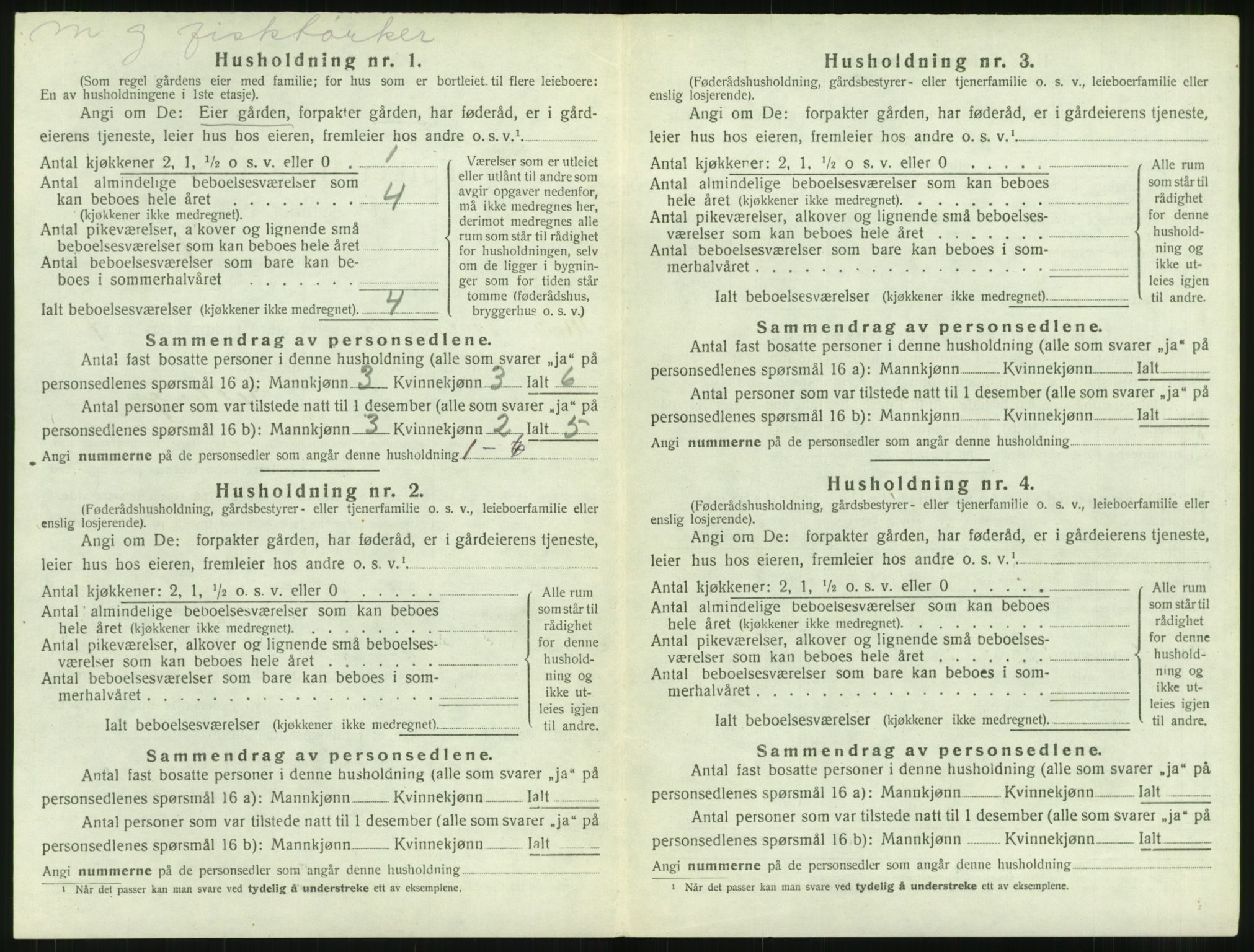 SAT, 1920 census for Bremsnes, 1920, p. 728