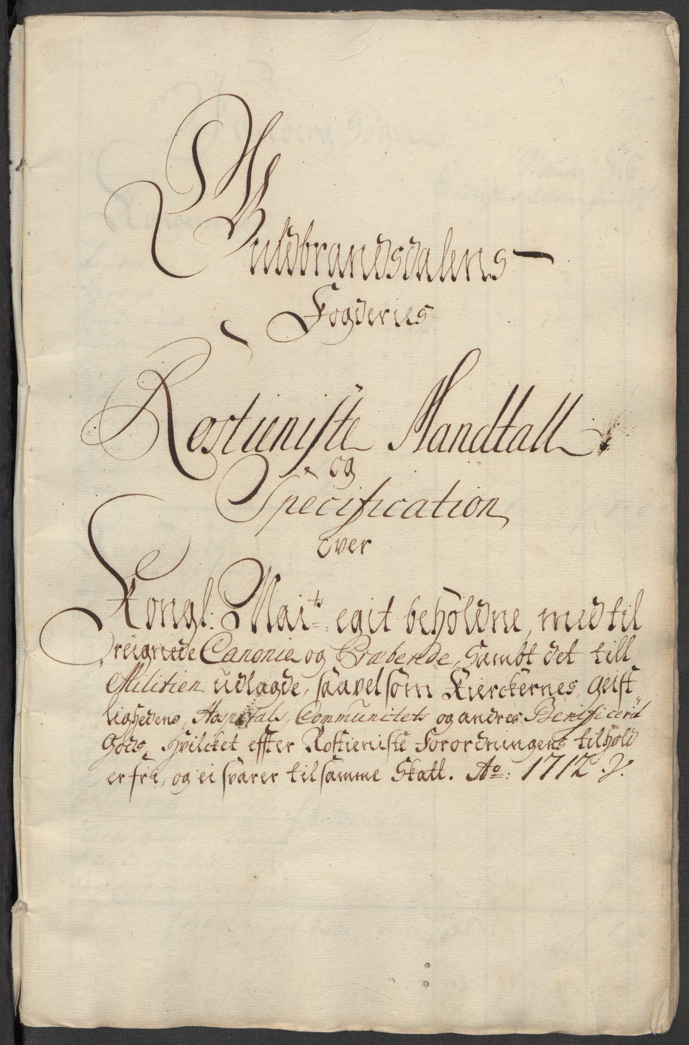 Rentekammeret inntil 1814, Reviderte regnskaper, Fogderegnskap, AV/RA-EA-4092/R17/L1181: Fogderegnskap Gudbrandsdal, 1712, p. 211