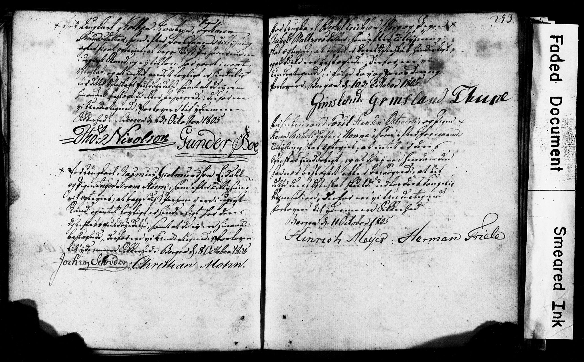 Korskirken sokneprestembete, AV/SAB-A-76101: Best man's statements no. II.5.1, 1776-1816, p. 253