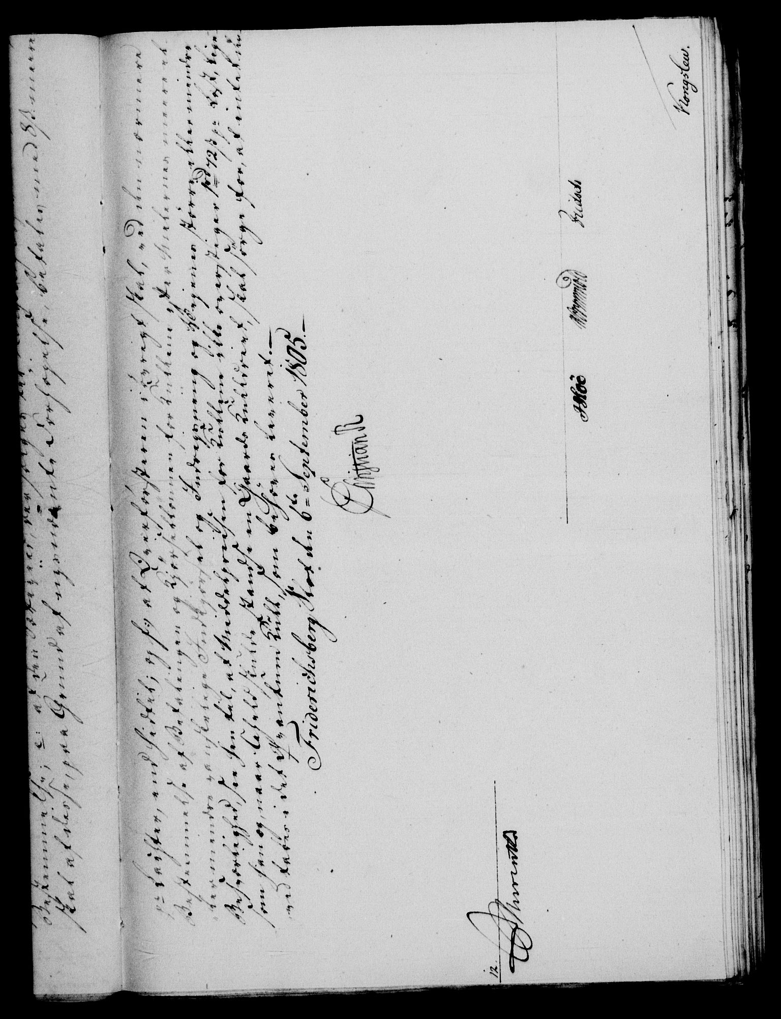 Rentekammeret, Renteskriverkontorene, AV/RA-EA-3115/M/Mf/Mfb/L0007: Relasjons- og resolusjonsprotokoll med register (merket RK 54.13), 1805-1806