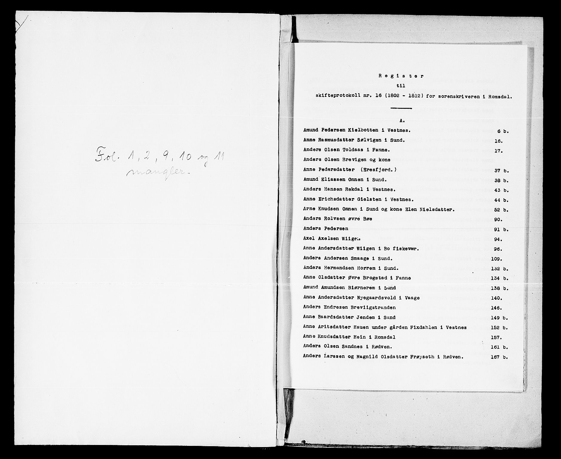 Romsdal sorenskriveri, SAT/A-4149/1/3/3A/L0013: Skifteprotokoll, 1802-1812