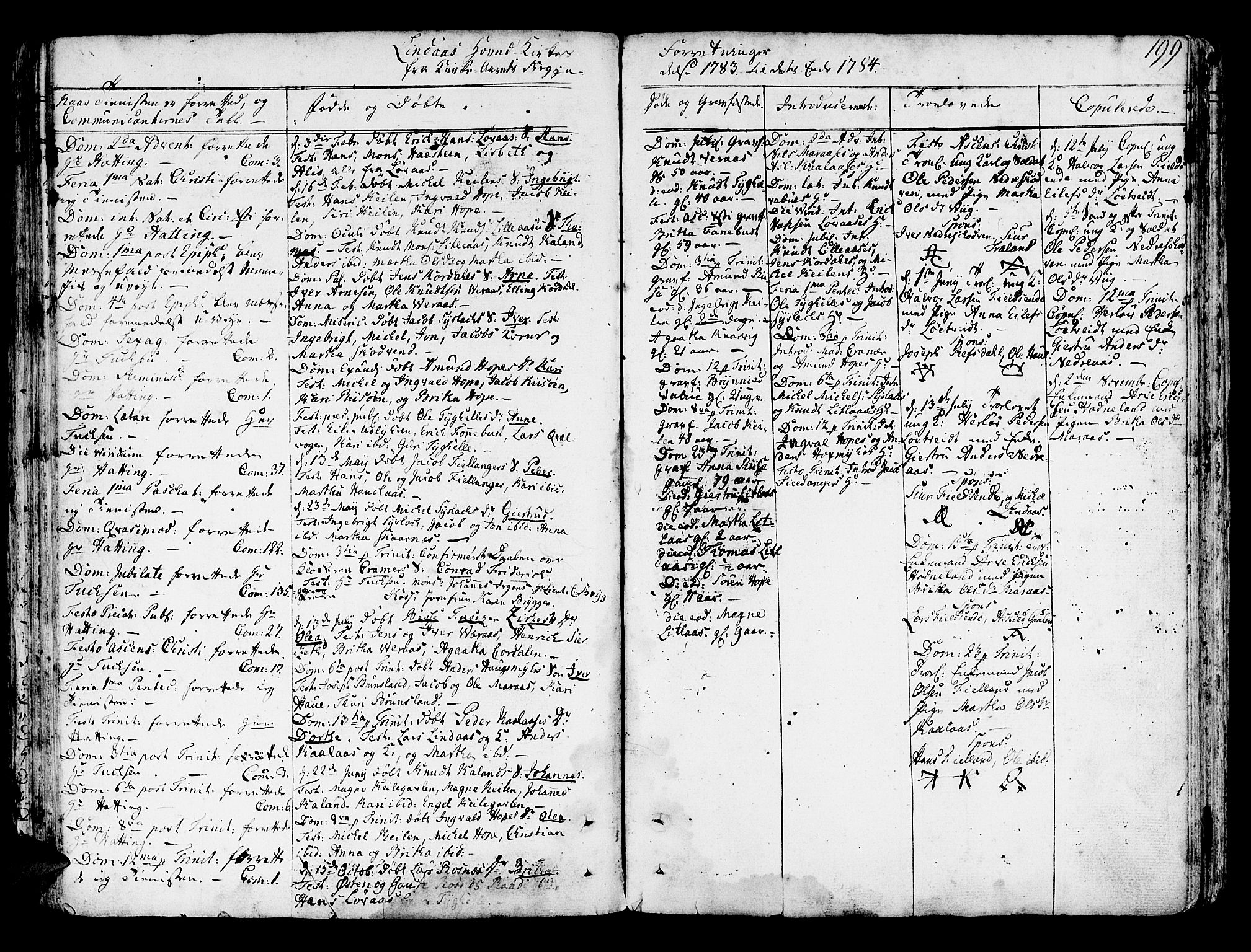 Lindås Sokneprestembete, SAB/A-76701/H/Haa: Parish register (official) no. A 4, 1764-1791, p. 199