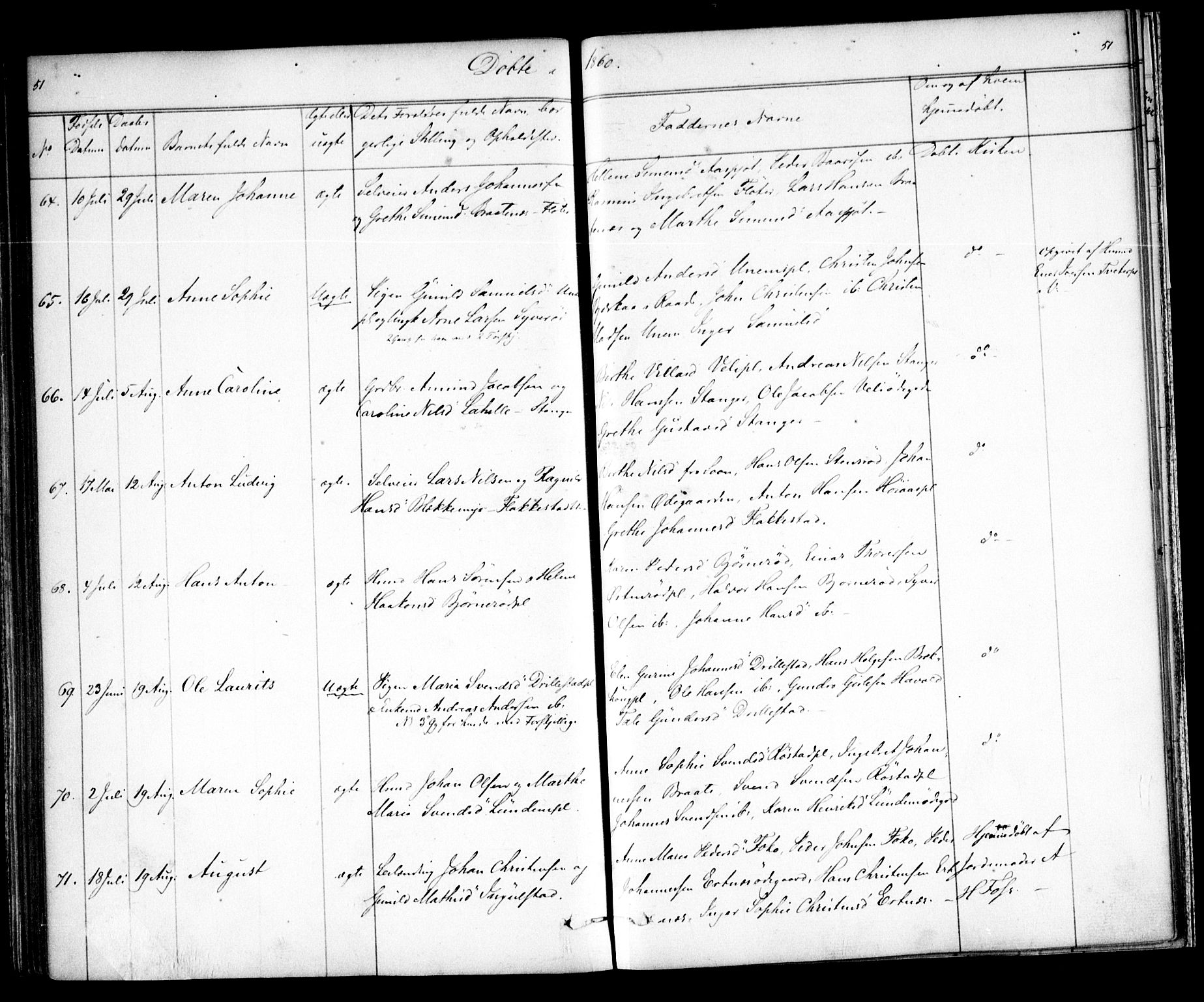Våler prestekontor Kirkebøker, SAO/A-11083/F/Fa/L0007: Parish register (official) no. I 7, 1856-1861, p. 51