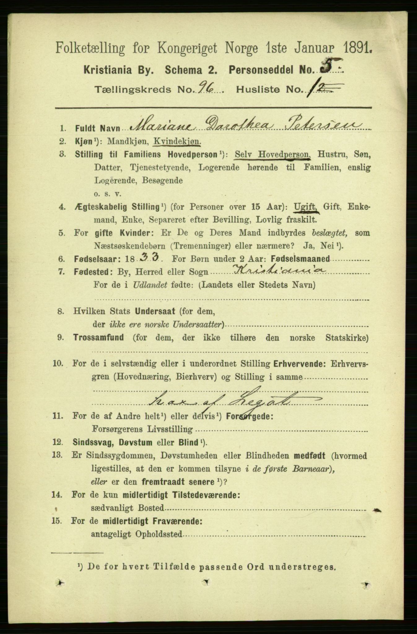 RA, 1891 census for 0301 Kristiania, 1891, p. 46544