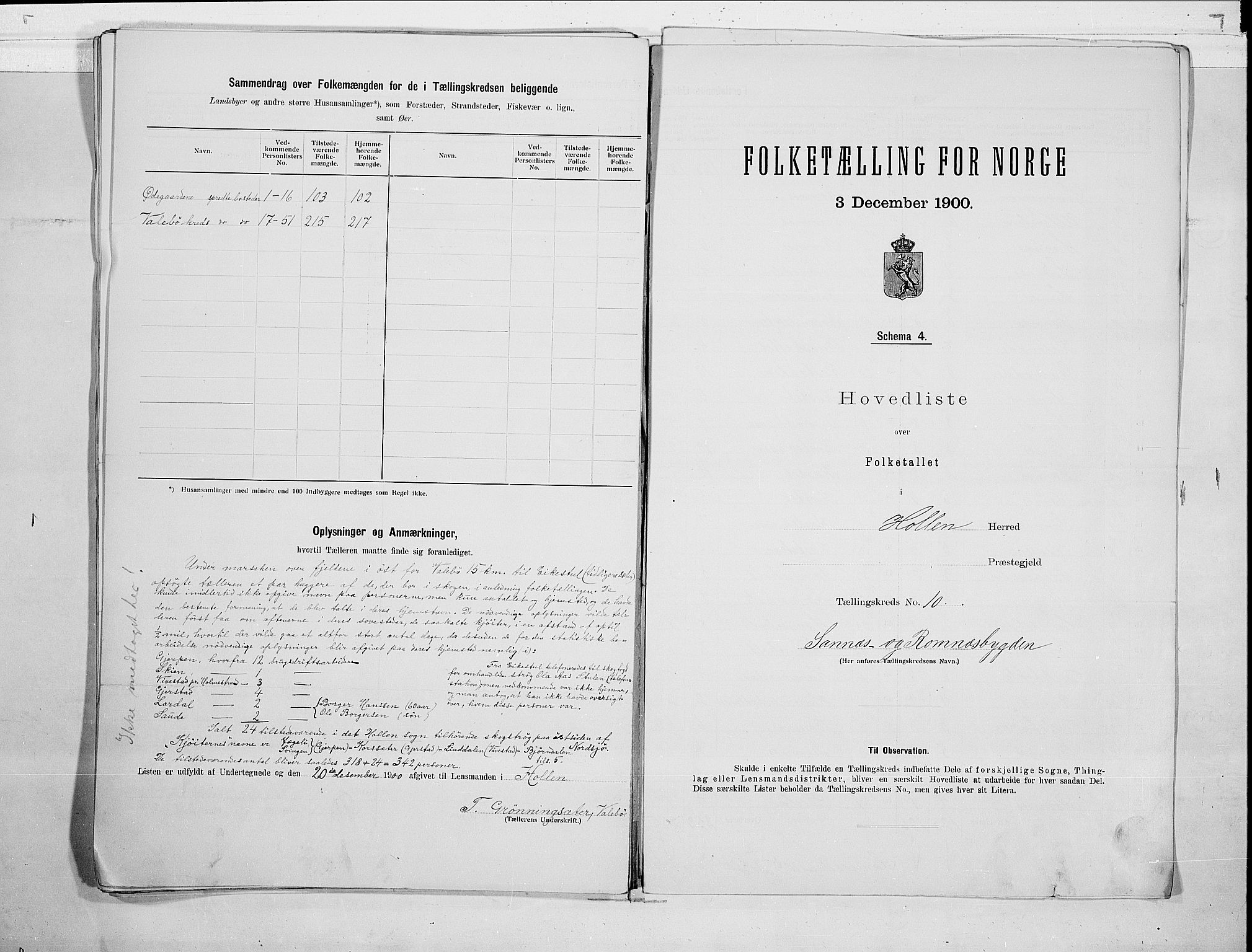 SAKO, 1900 census for Holla, 1900, p. 24
