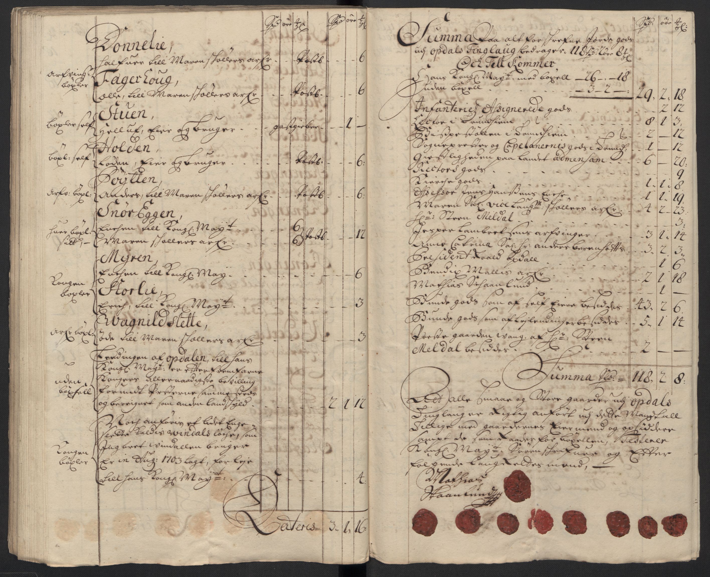 Rentekammeret inntil 1814, Reviderte regnskaper, Fogderegnskap, AV/RA-EA-4092/R60/L3958: Fogderegnskap Orkdal og Gauldal, 1708, p. 94