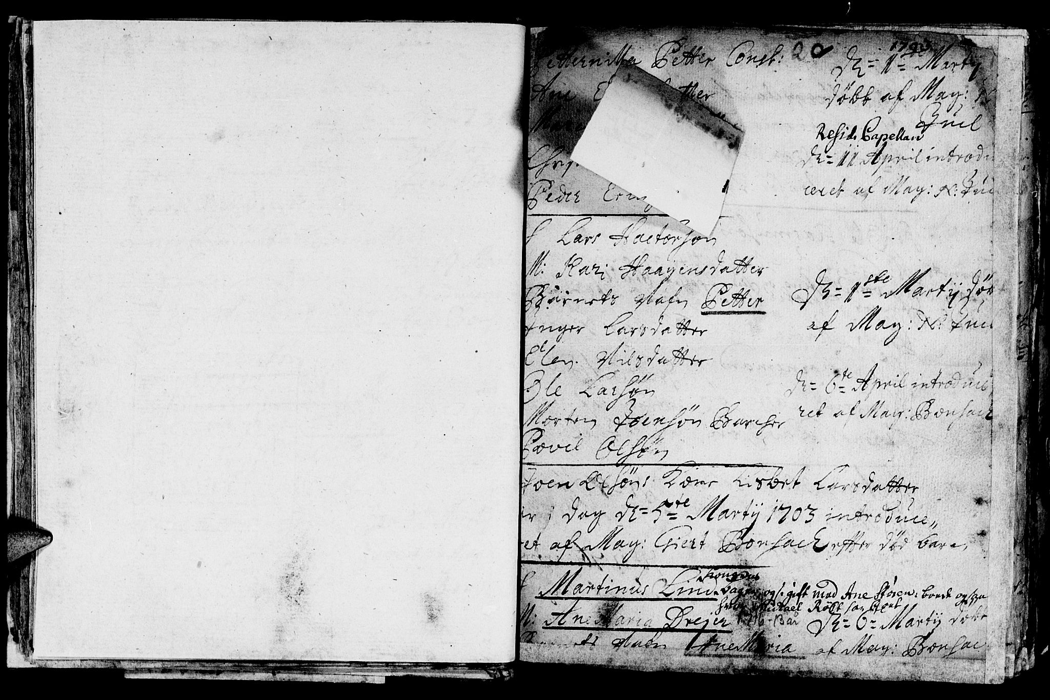 Ministerialprotokoller, klokkerbøker og fødselsregistre - Sør-Trøndelag, SAT/A-1456/601/L0034: Parish register (official) no. 601A02, 1702-1714, p. 20b