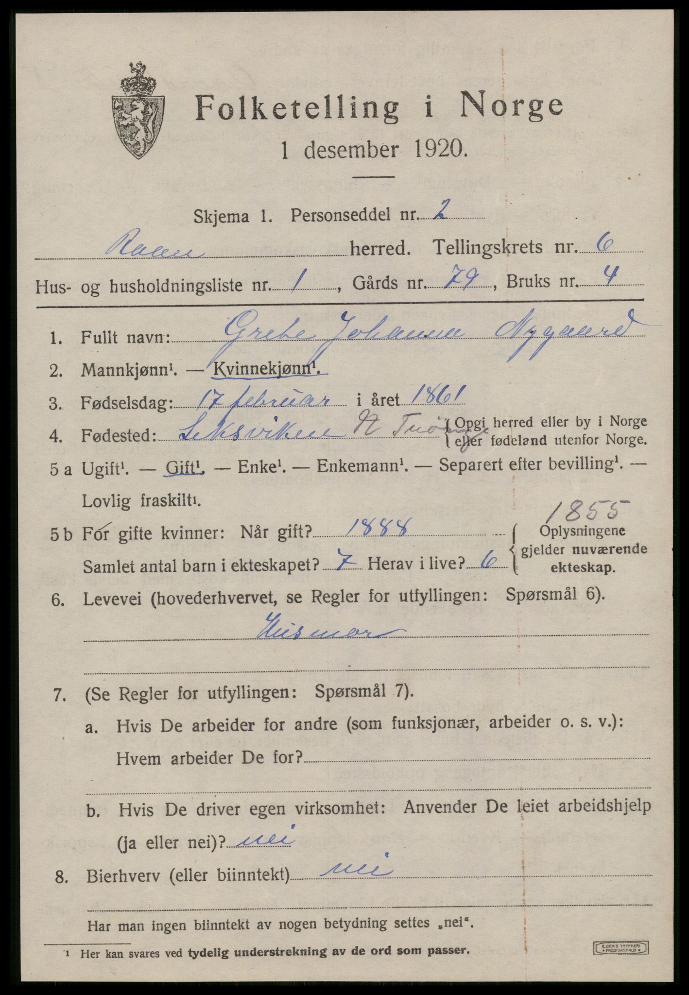 SAT, 1920 census for Roan, 1920, p. 4301