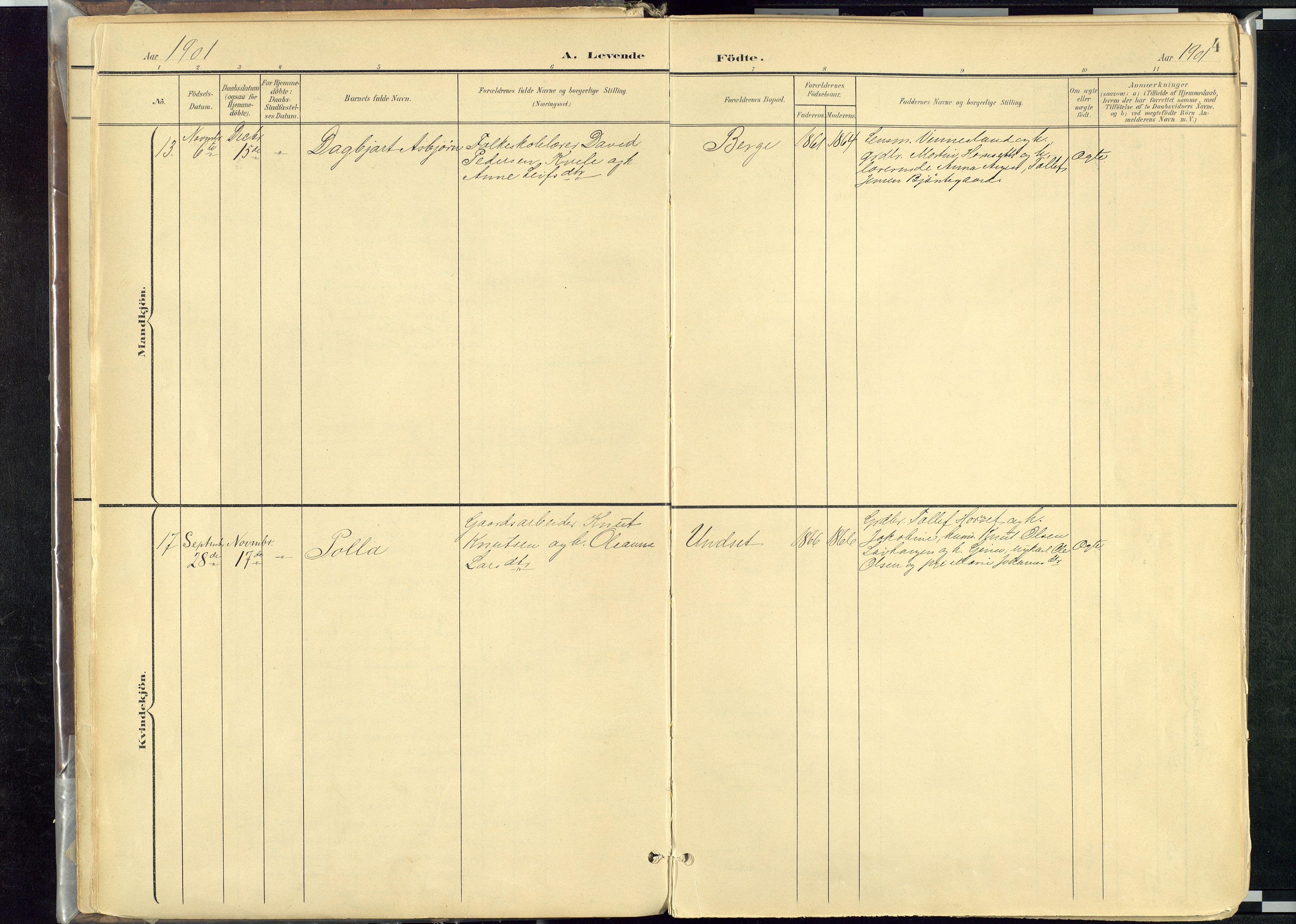 Rendalen prestekontor, AV/SAH-PREST-054/H/Ha/Haa/L0012: Parish register (official) no. 12, 1901-1928, p. 4