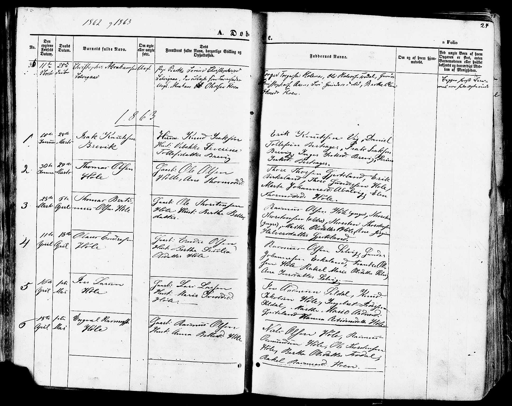 Høgsfjord sokneprestkontor, SAST/A-101624/H/Ha/Haa/L0002: Parish register (official) no. A 2, 1855-1885, p. 24