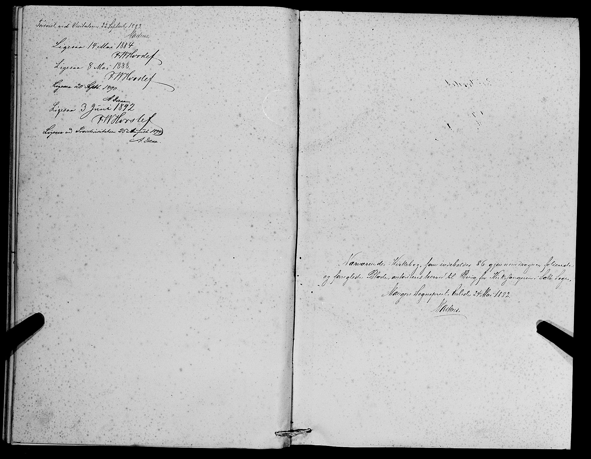 Manger sokneprestembete, SAB/A-76801/H/Hab: Parish register (copy) no. D 2, 1883-1894