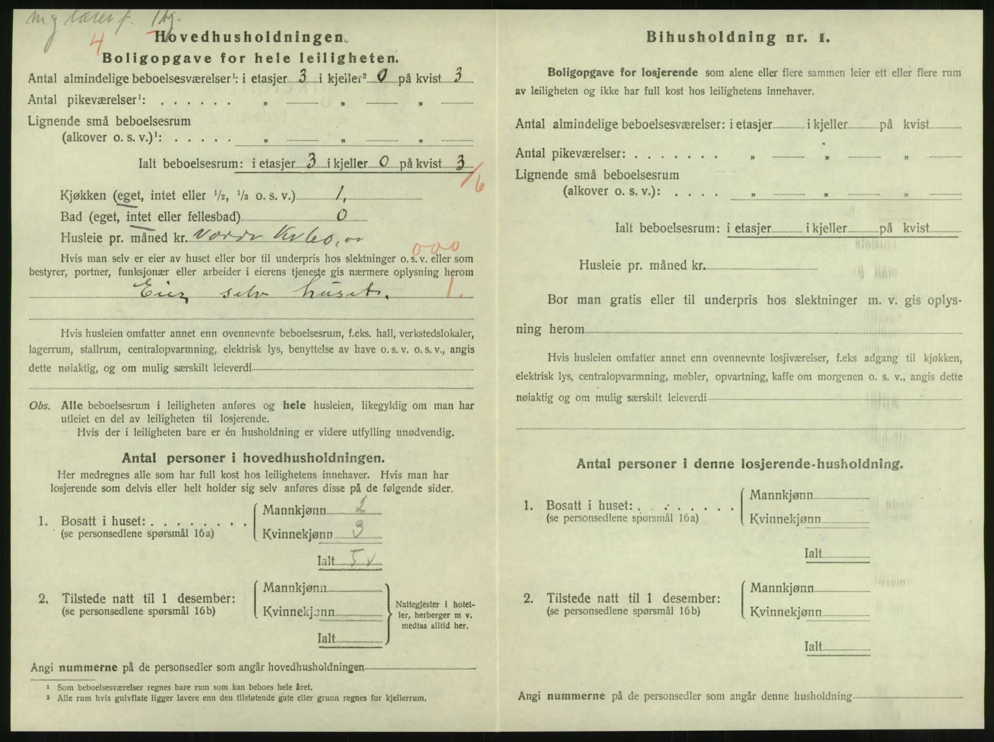 SAT, 1920 census for Steinkjer, 1920, p. 1357