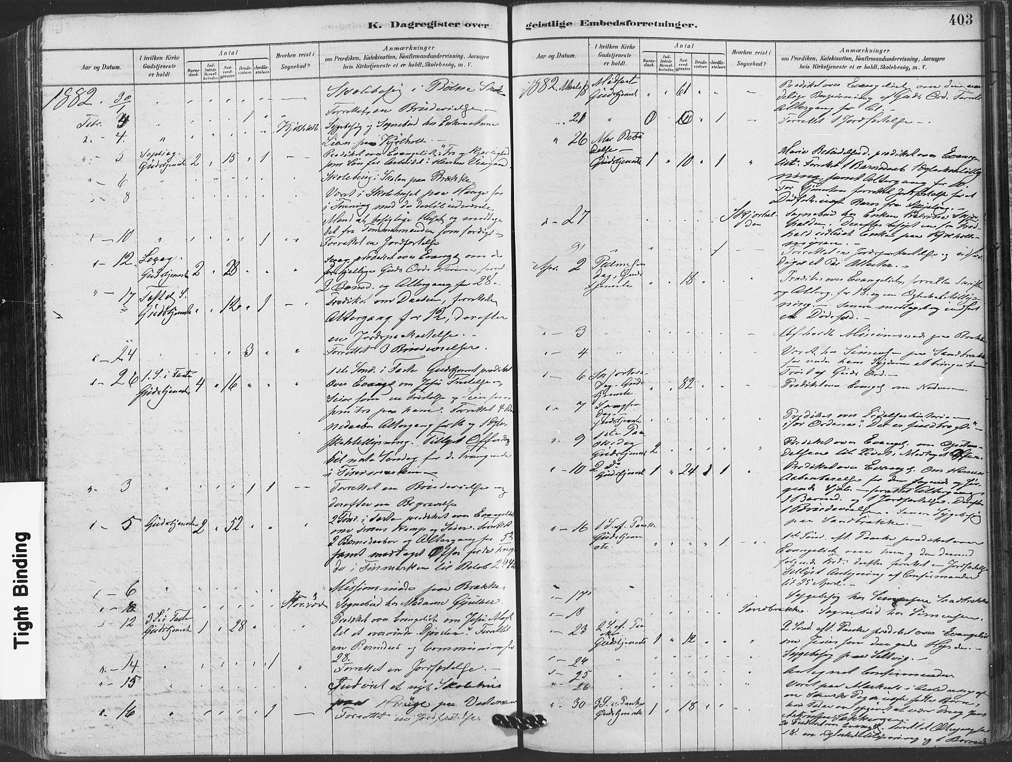 Hvaler prestekontor Kirkebøker, AV/SAO-A-2001/F/Fa/L0008: Parish register (official) no. I 8, 1878-1895, p. 403