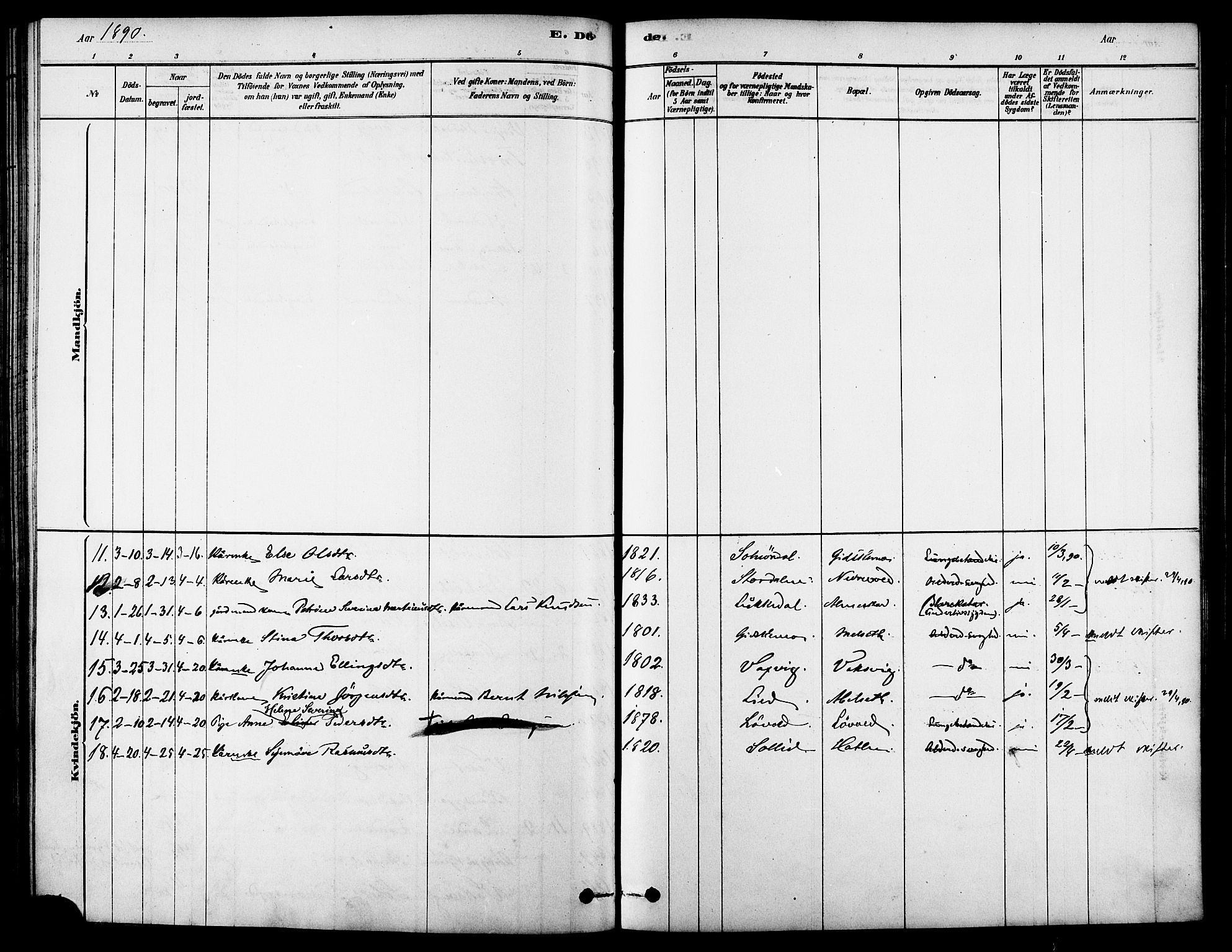 Ministerialprotokoller, klokkerbøker og fødselsregistre - Møre og Romsdal, AV/SAT-A-1454/522/L0315: Parish register (official) no. 522A10, 1878-1890