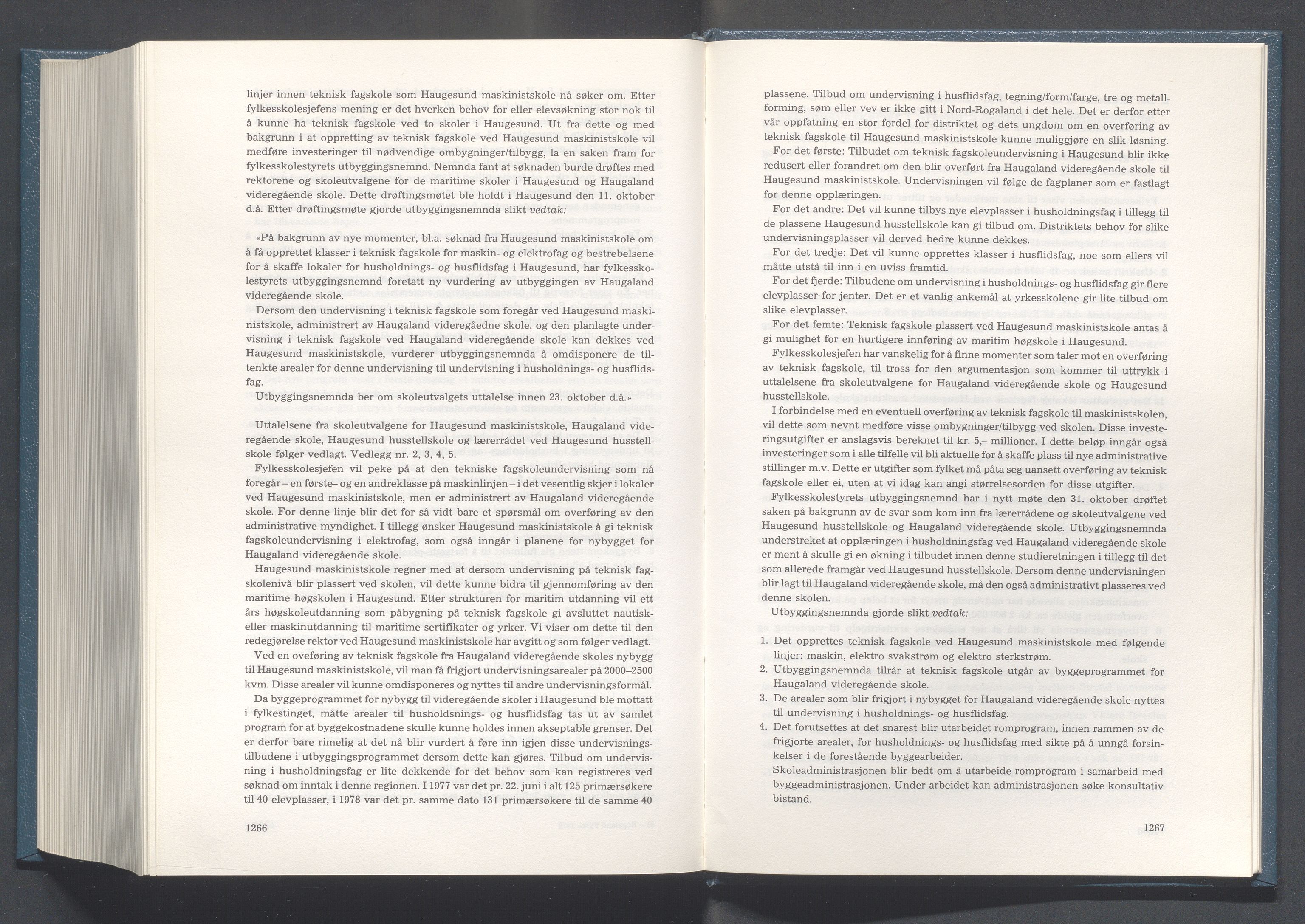 Rogaland fylkeskommune - Fylkesrådmannen , IKAR/A-900/A/Aa/Aaa/L0098: Møtebok , 1978, p. 1266-1267