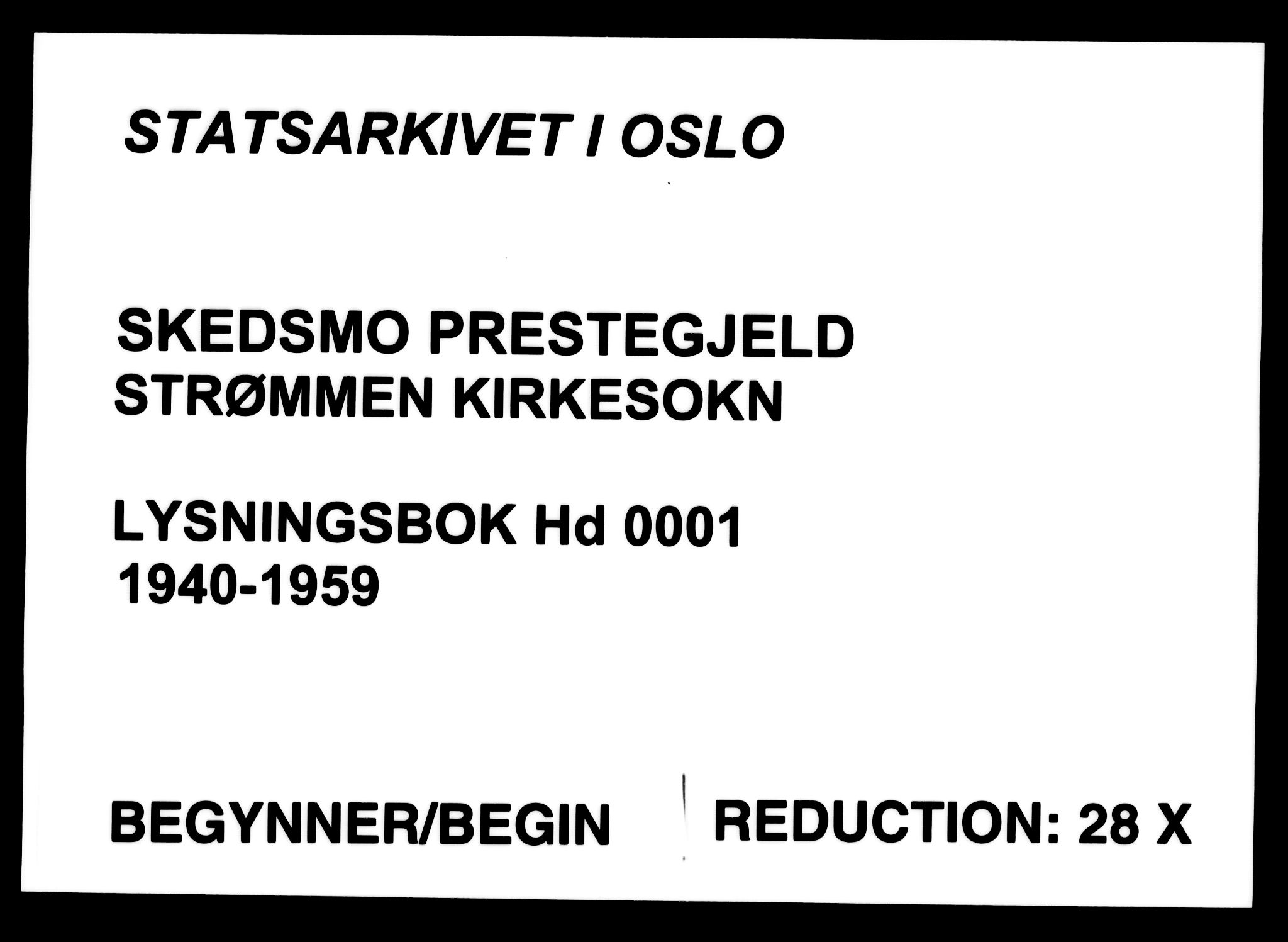 Skedsmo prestekontor Kirkebøker, SAO/A-10033a/H/Hd/L0001: Banns register no. IV 1, 1940-1959