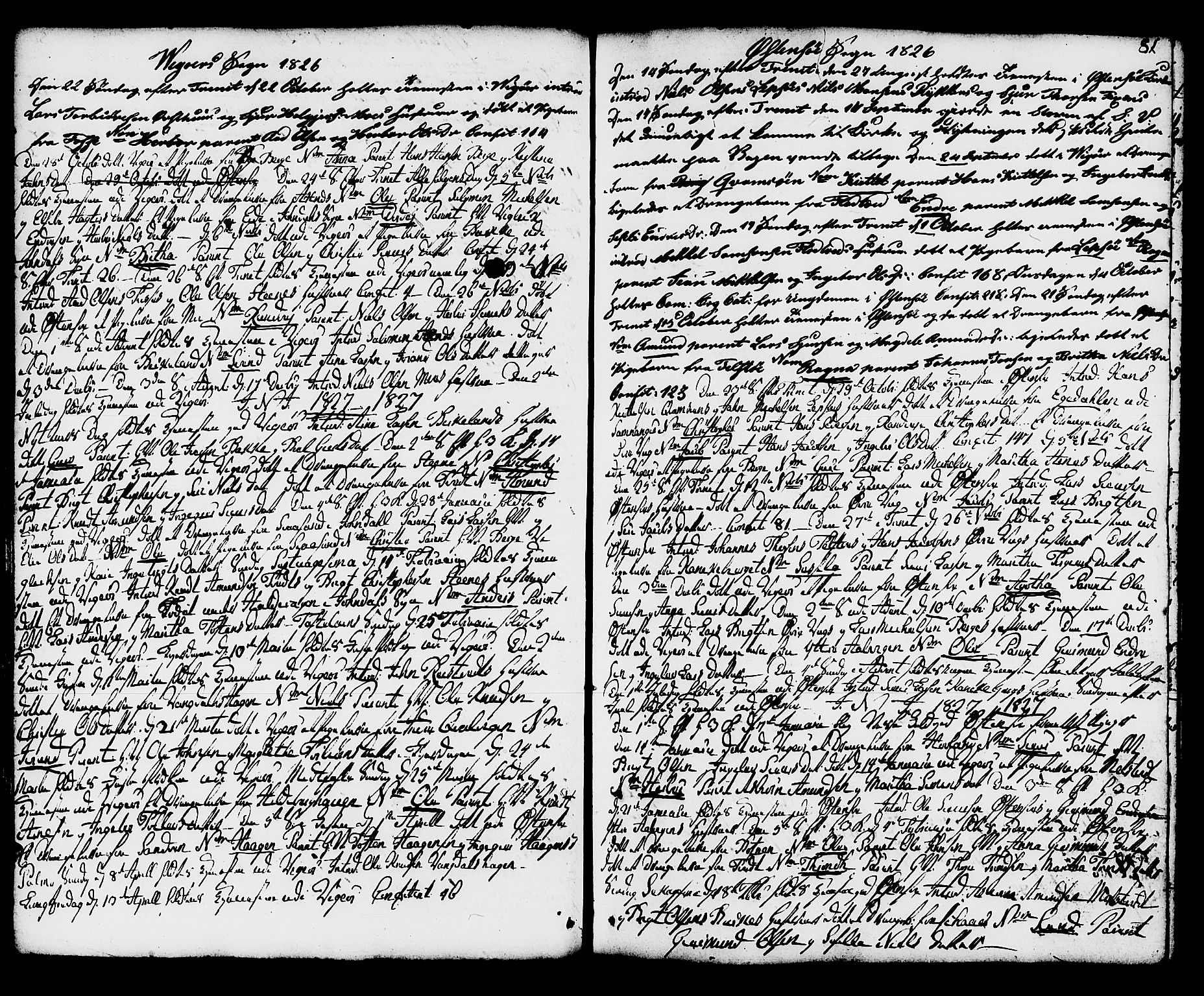 Kvam sokneprestembete, AV/SAB-A-76201/H/Haa: Parish register (official) no. A 5, 1796-1832, p. 81