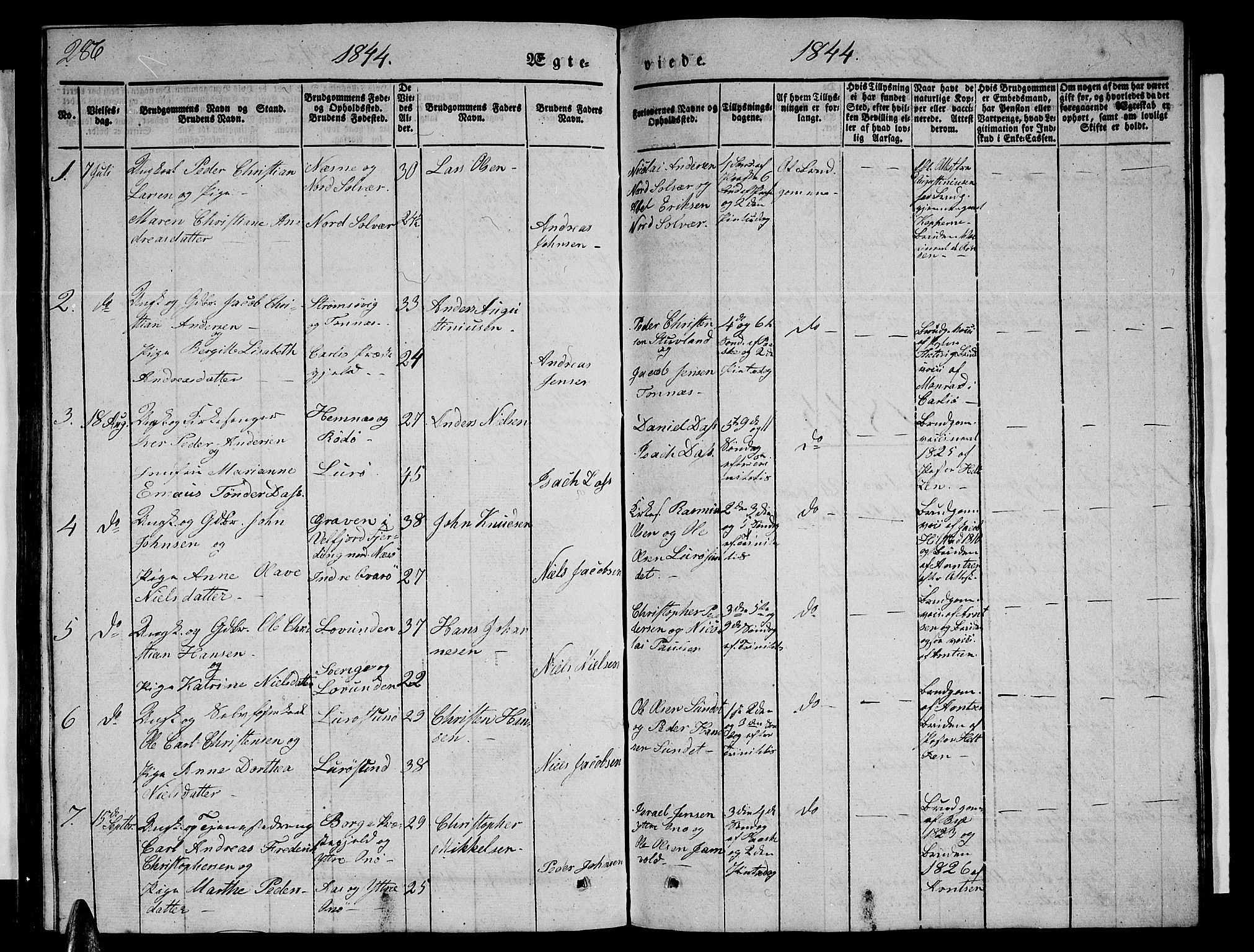 Ministerialprotokoller, klokkerbøker og fødselsregistre - Nordland, AV/SAT-A-1459/839/L0572: Parish register (copy) no. 839C02, 1841-1873, p. 286