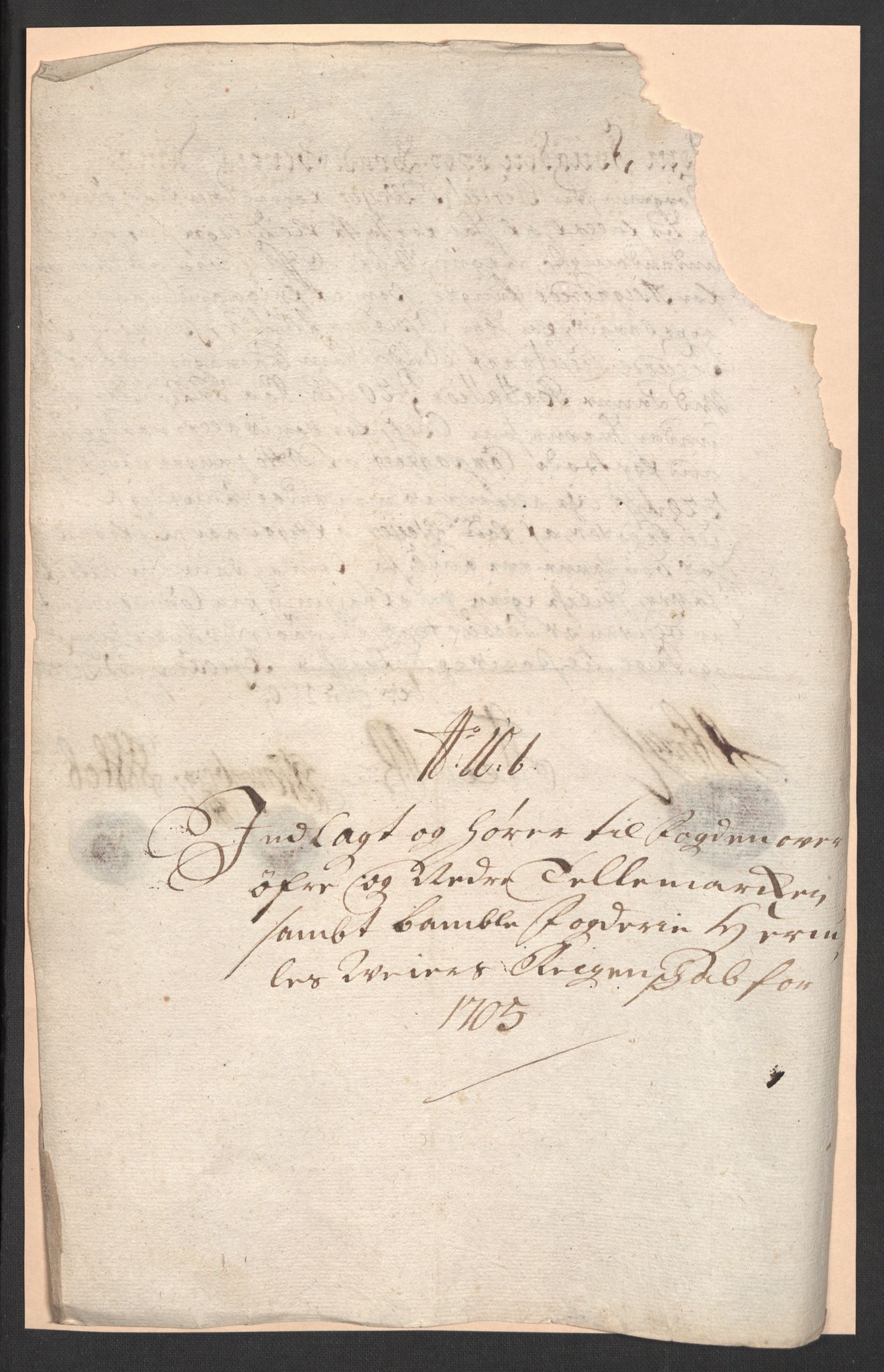 Rentekammeret inntil 1814, Reviderte regnskaper, Fogderegnskap, AV/RA-EA-4092/R36/L2114: Fogderegnskap Øvre og Nedre Telemark og Bamble, 1705, p. 157