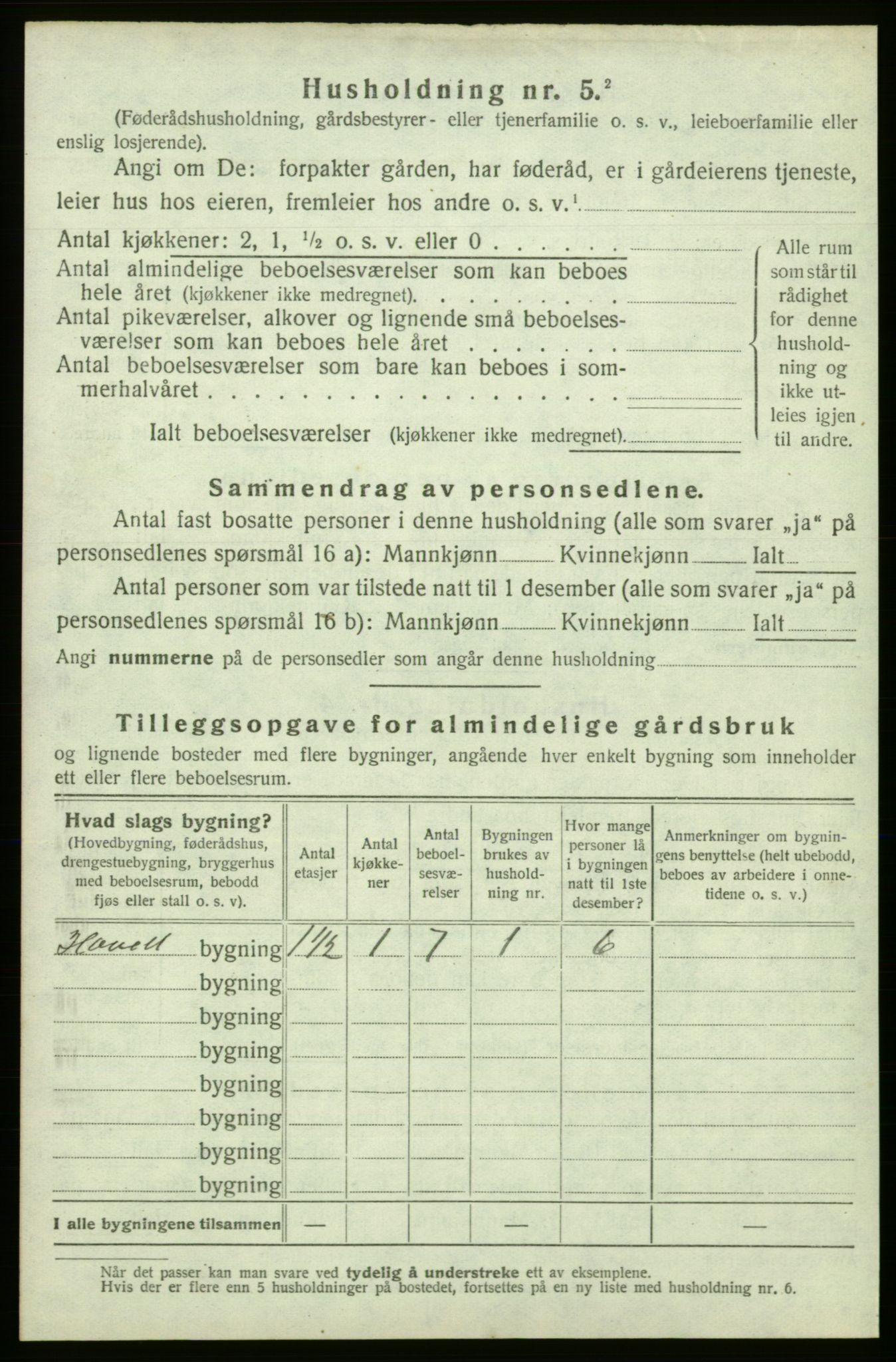 SAB, 1920 census for Kvinnherad, 1920, p. 1930