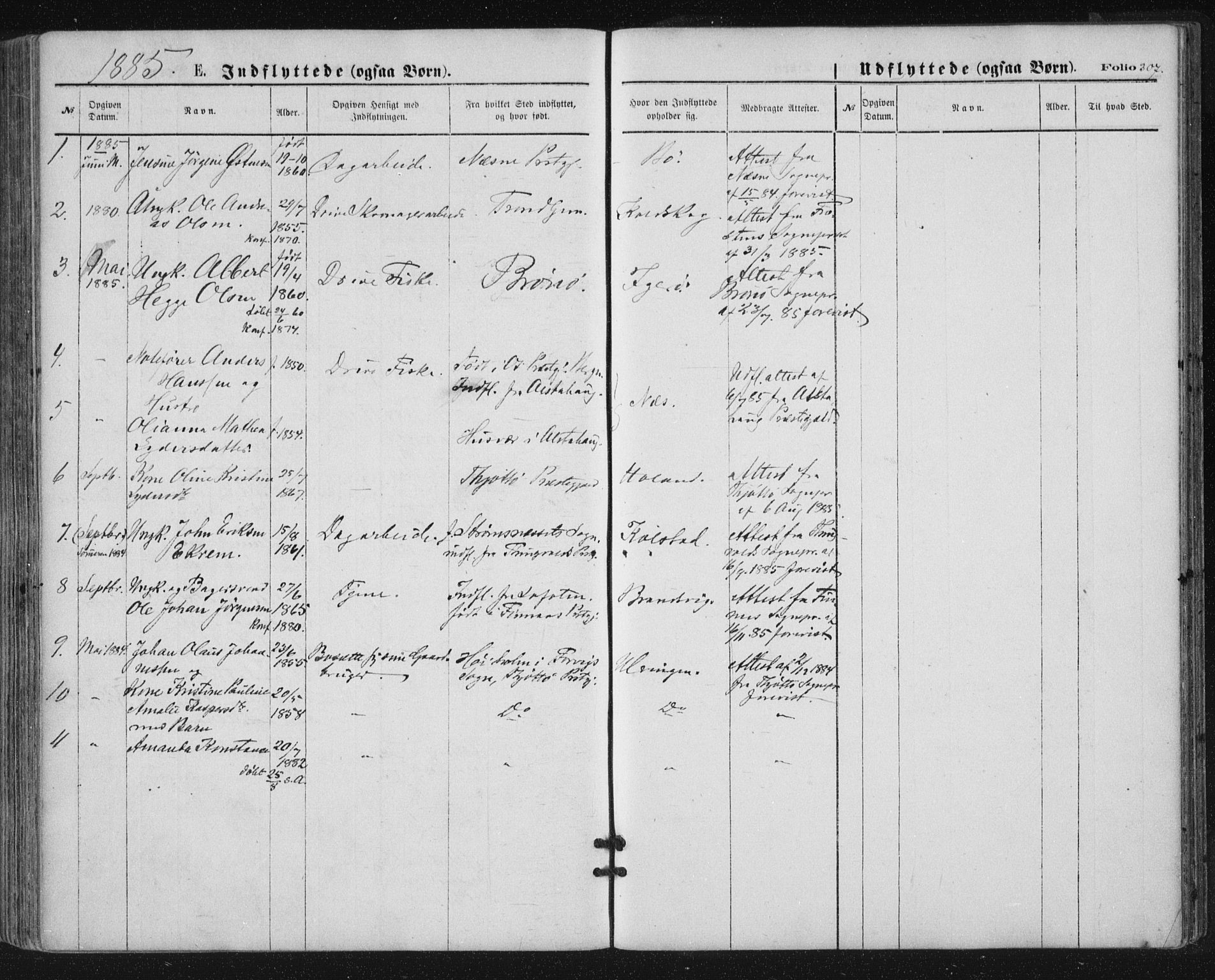 Ministerialprotokoller, klokkerbøker og fødselsregistre - Nordland, SAT/A-1459/816/L0241: Parish register (official) no. 816A07, 1870-1885, p. 307