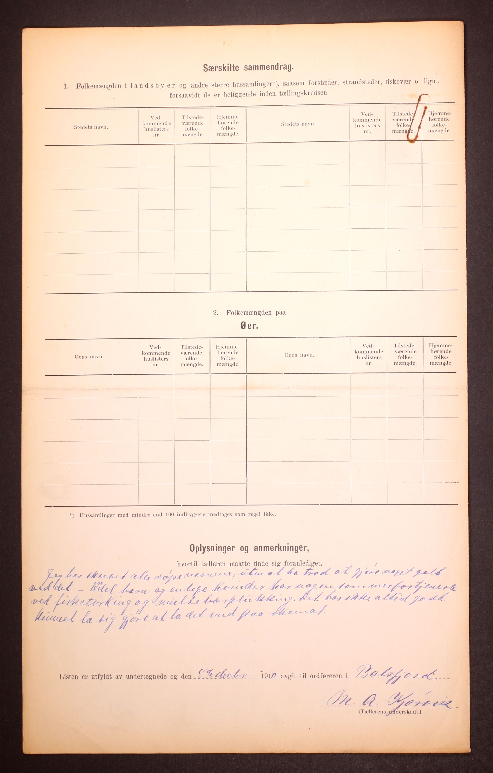 RA, 1910 census for Balsfjord, 1910, p. 39