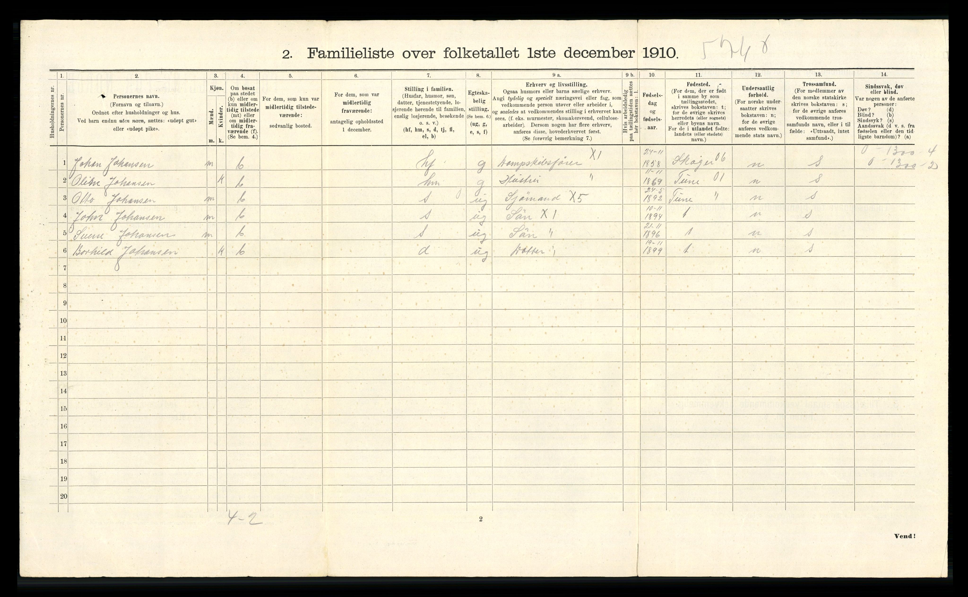 RA, 1910 census for Drammen, 1910, p. 15829