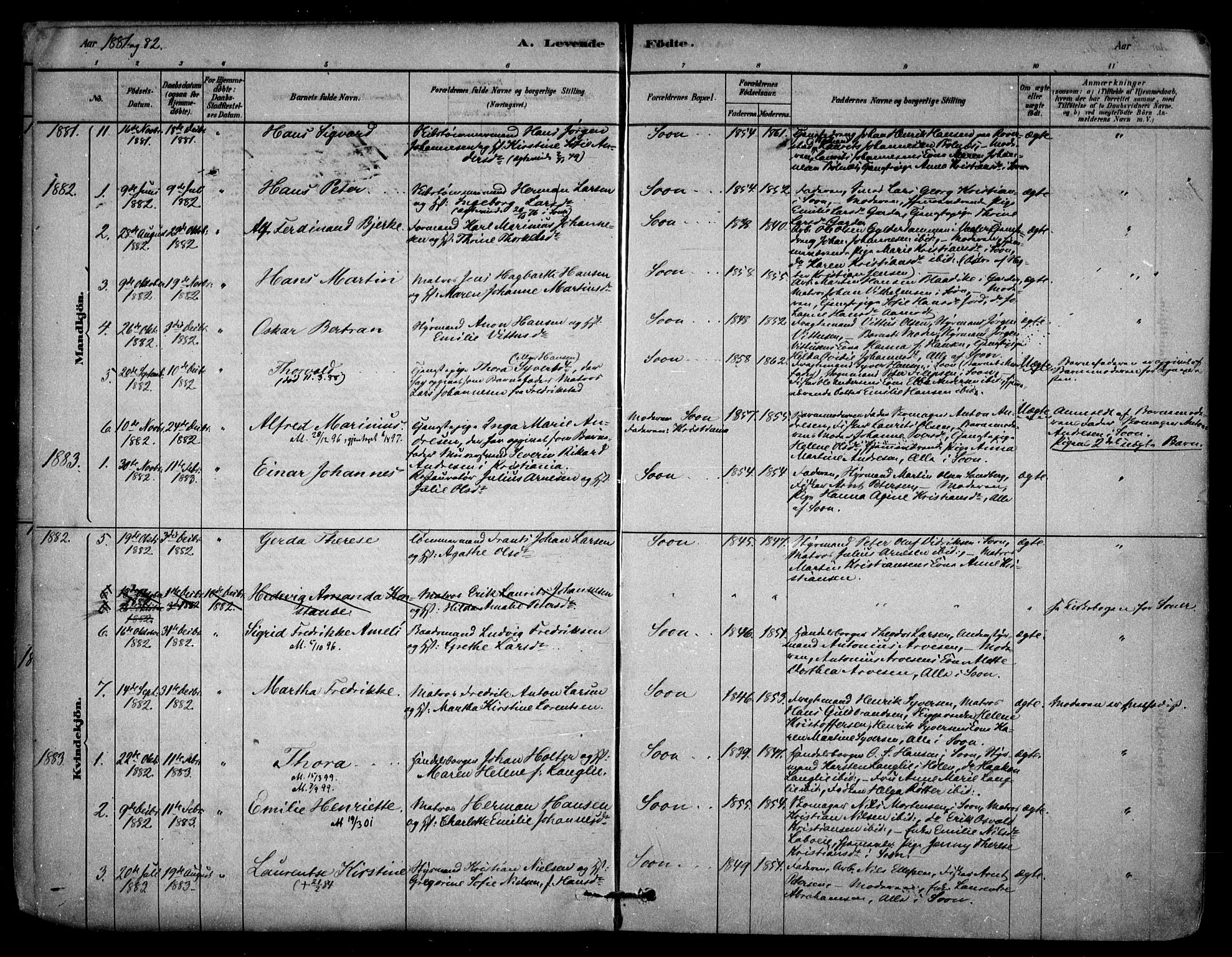 Vestby prestekontor Kirkebøker, AV/SAO-A-10893/F/Fc/L0001: Parish register (official) no. III 1, 1878-1906, p. 8