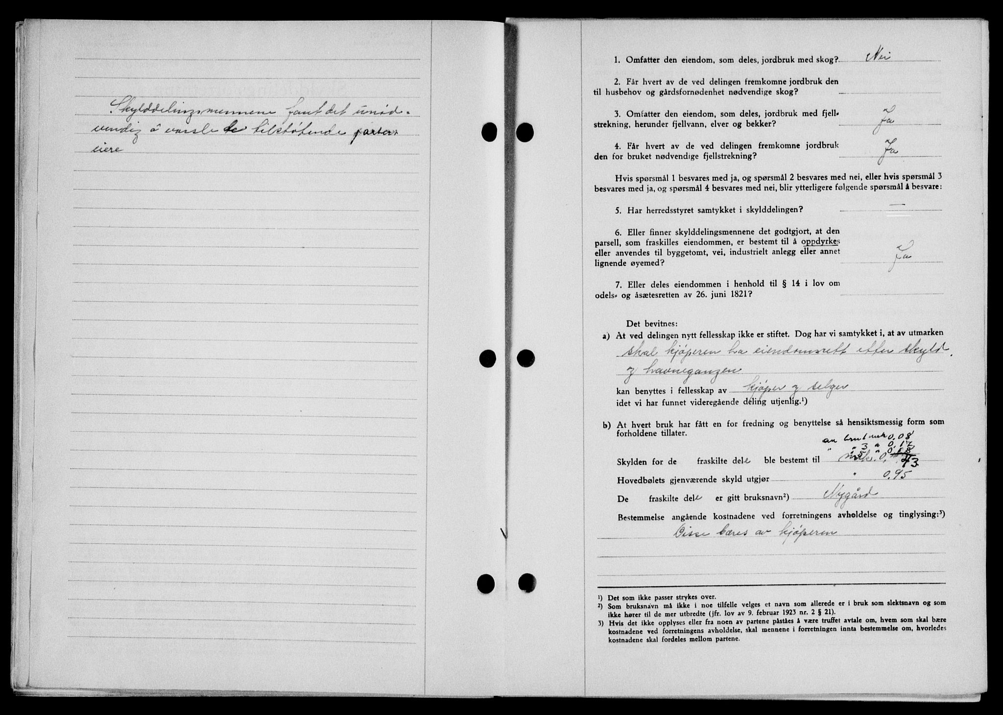 Lofoten sorenskriveri, SAT/A-0017/1/2/2C/L0013a: Mortgage book no. 13a, 1944-1946, Diary no: : 1342/1944